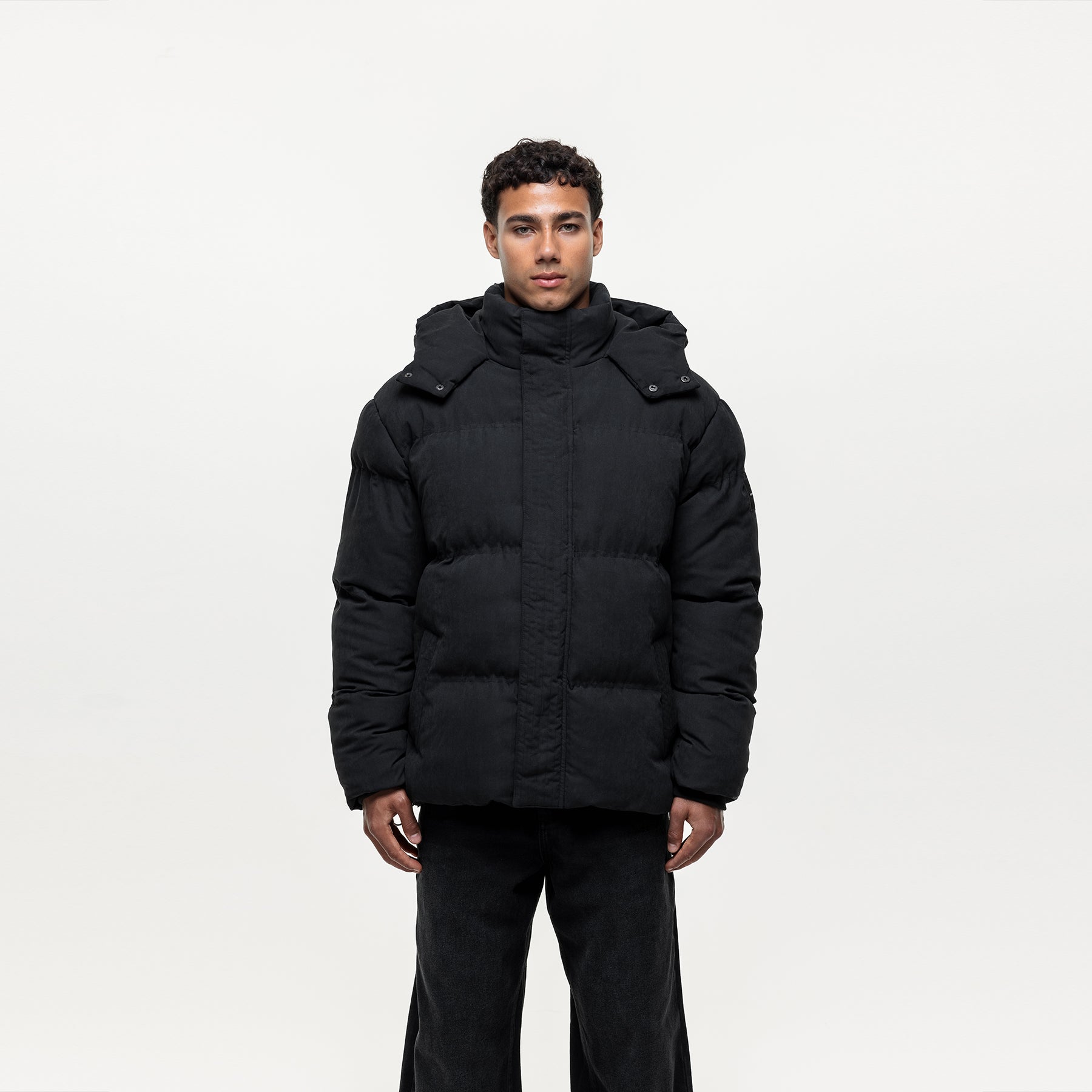 Good for nothing puffer jacket in black online