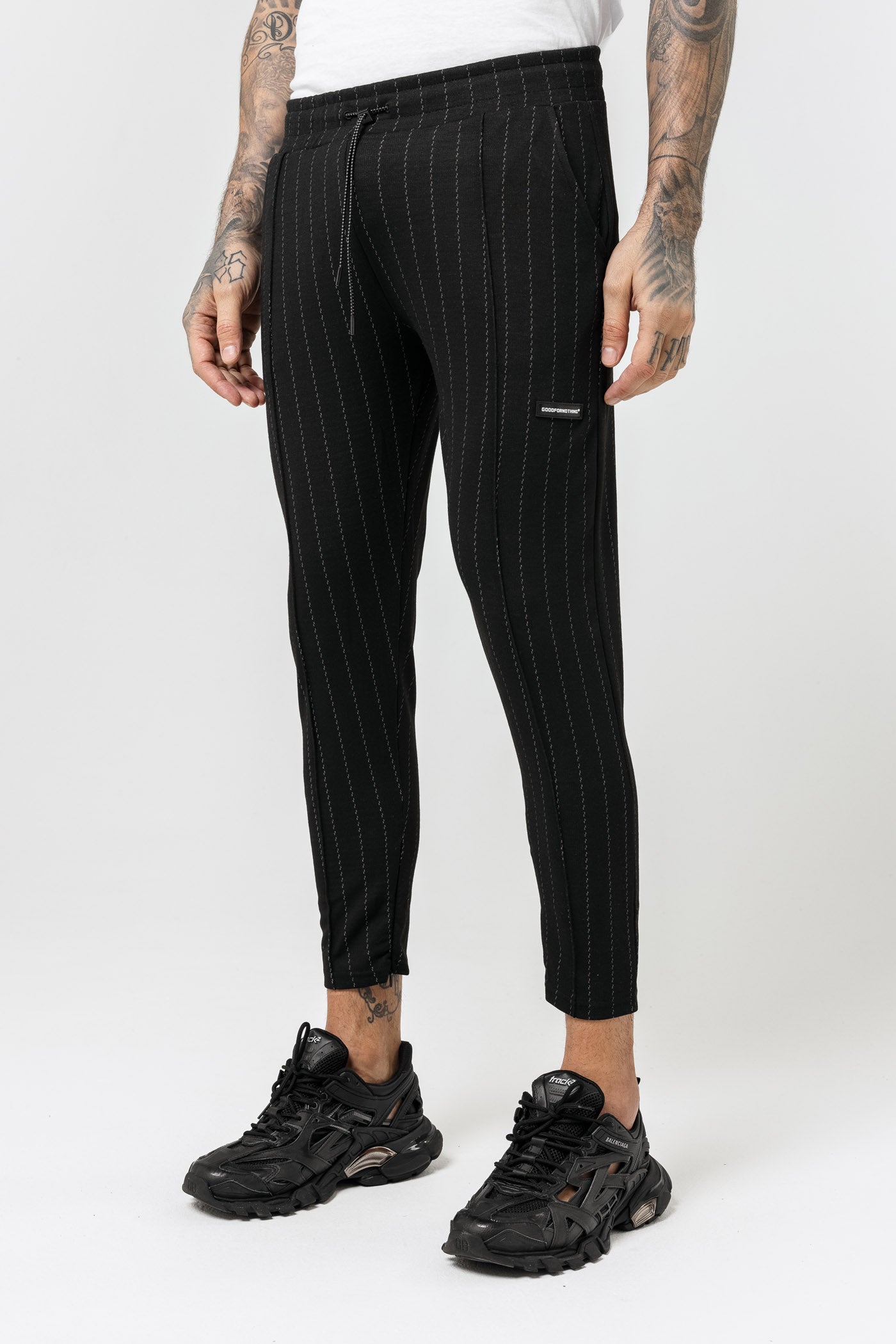 Pinstripe Black Cropped Pant GOODFORNOTHING