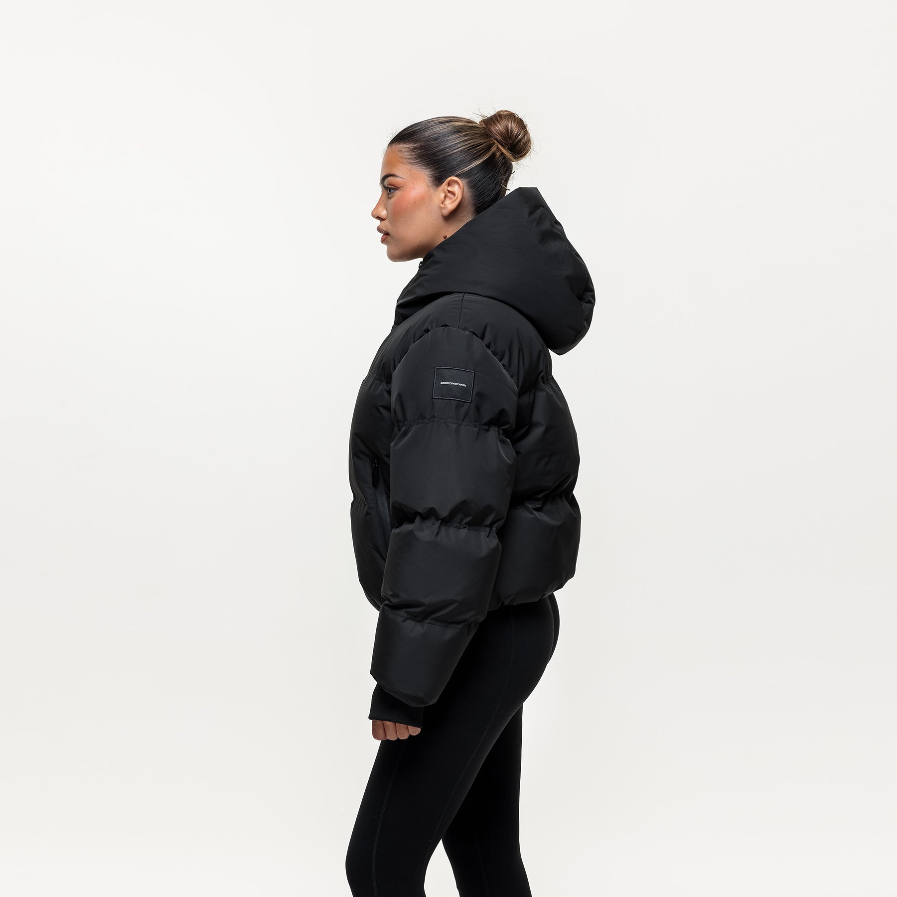 Arctic Black Technical Puffer Jacket