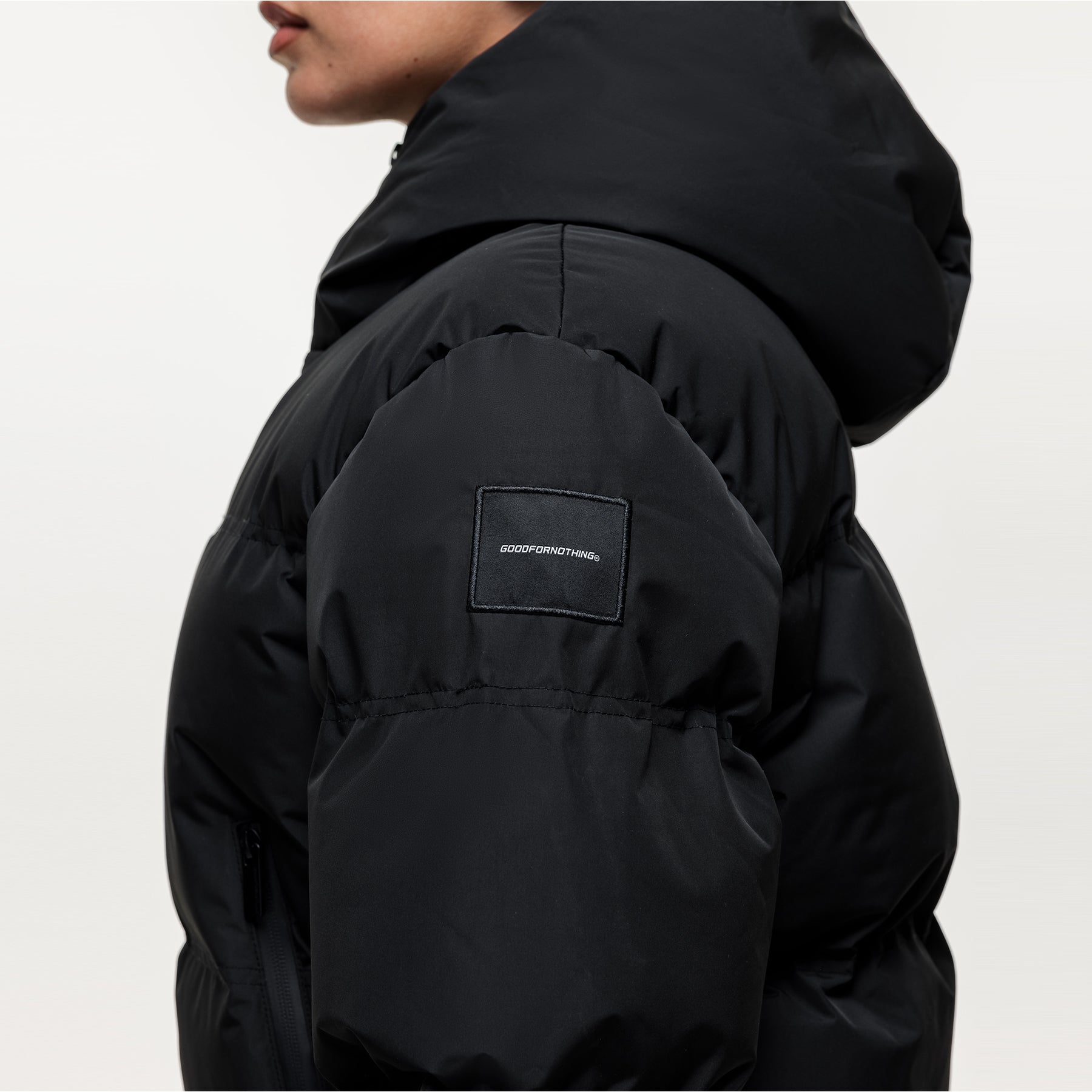 Arctic Black Technical Puffer Jacket