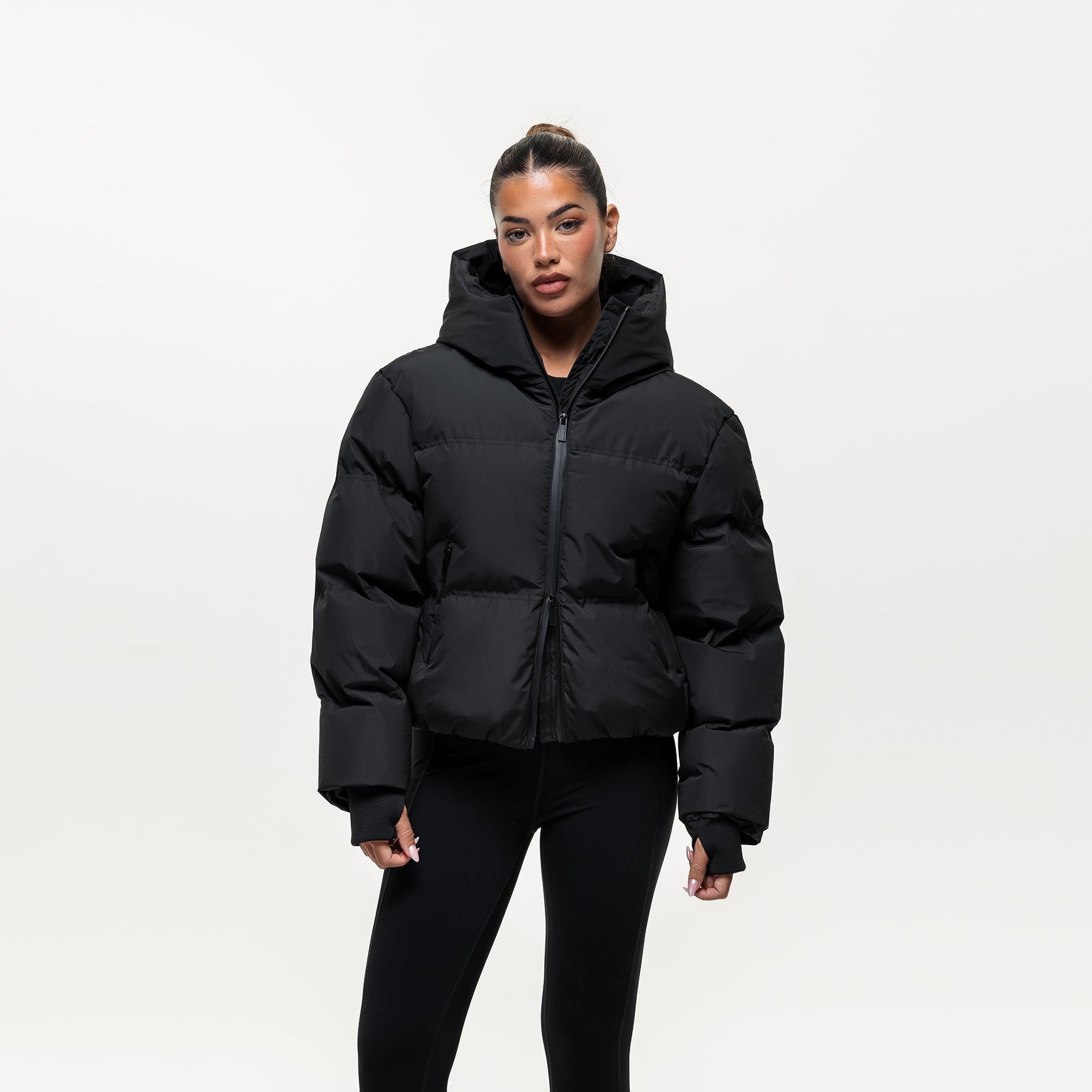 Arctic Black Technical Puffer Jacket