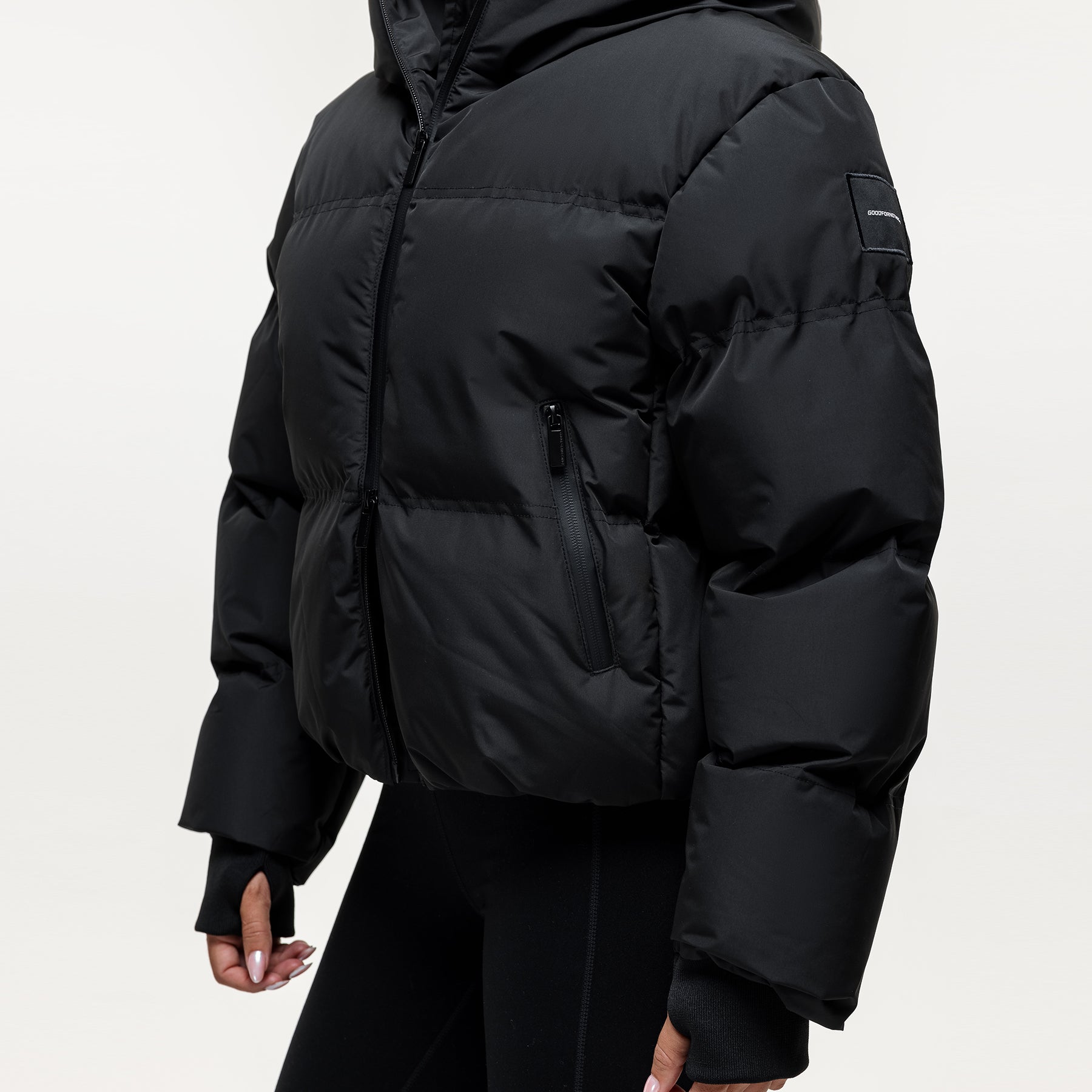 Arctic Black Technical Puffer Jacket