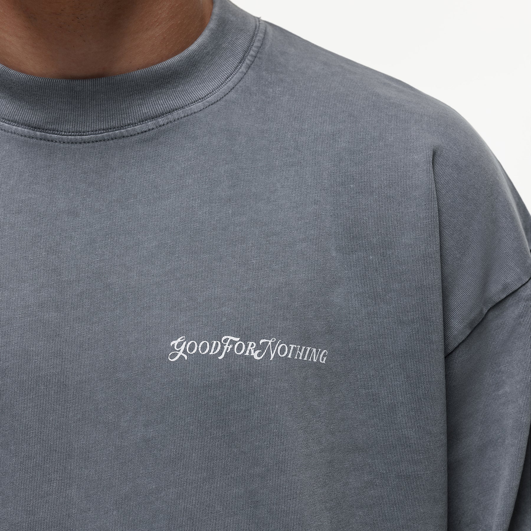 Vintage Washed Grey Long Sleeve T-shirt