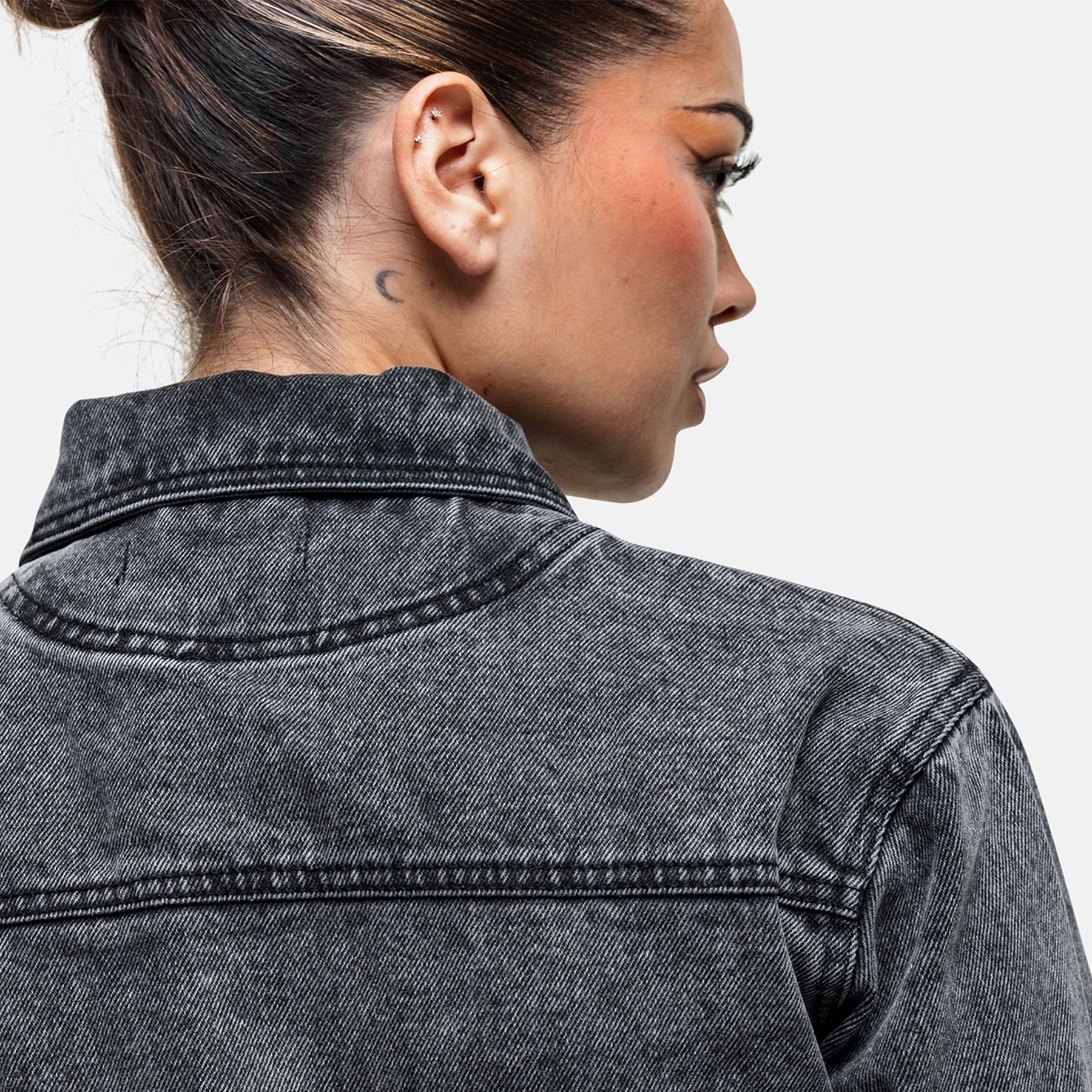 Industry Washed Grey Denim Jacket