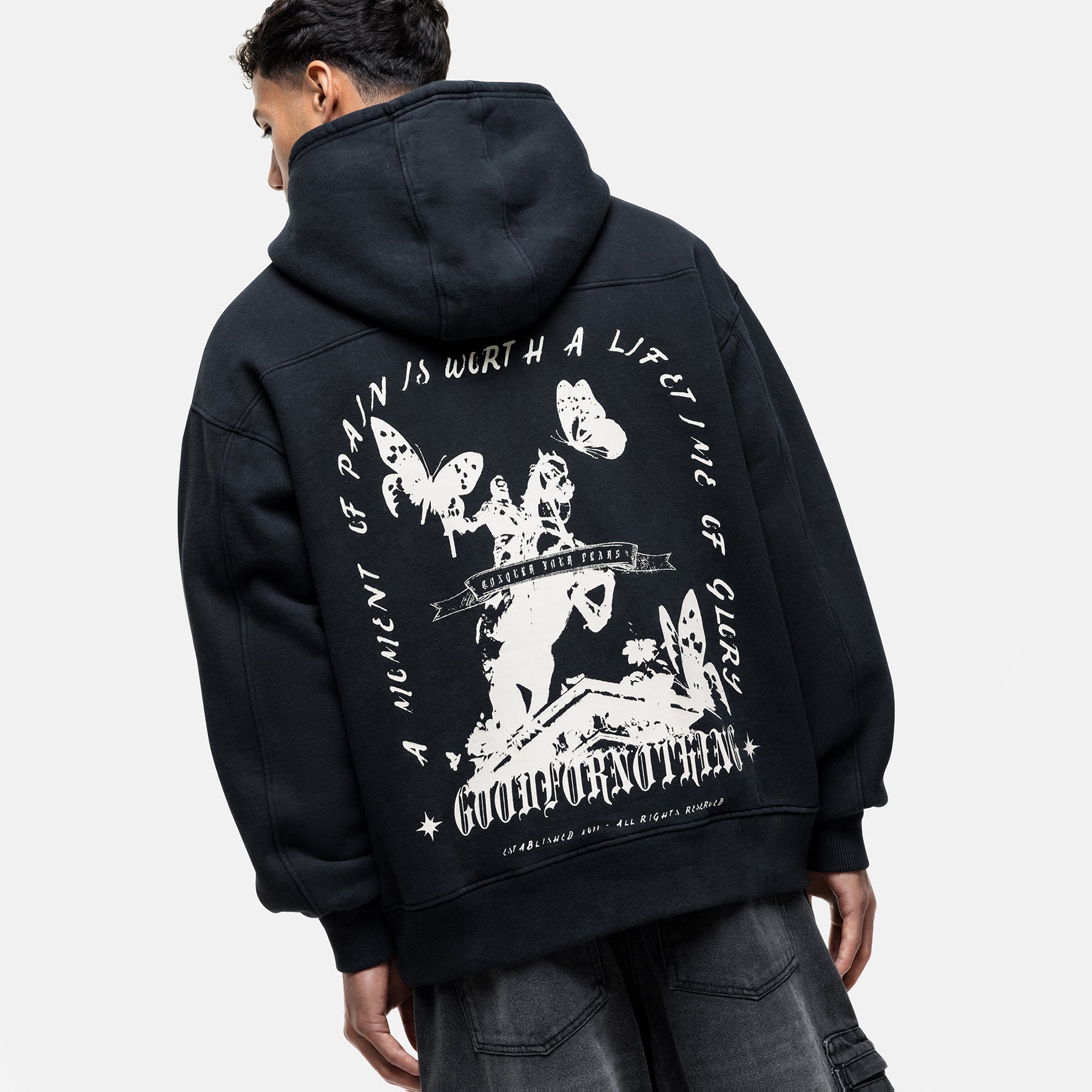 Equestrian Black Hoodie