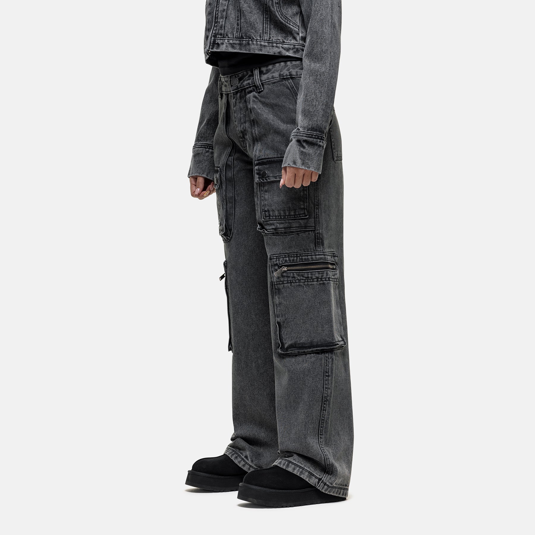 Industry Washed Grey Denim Jeans