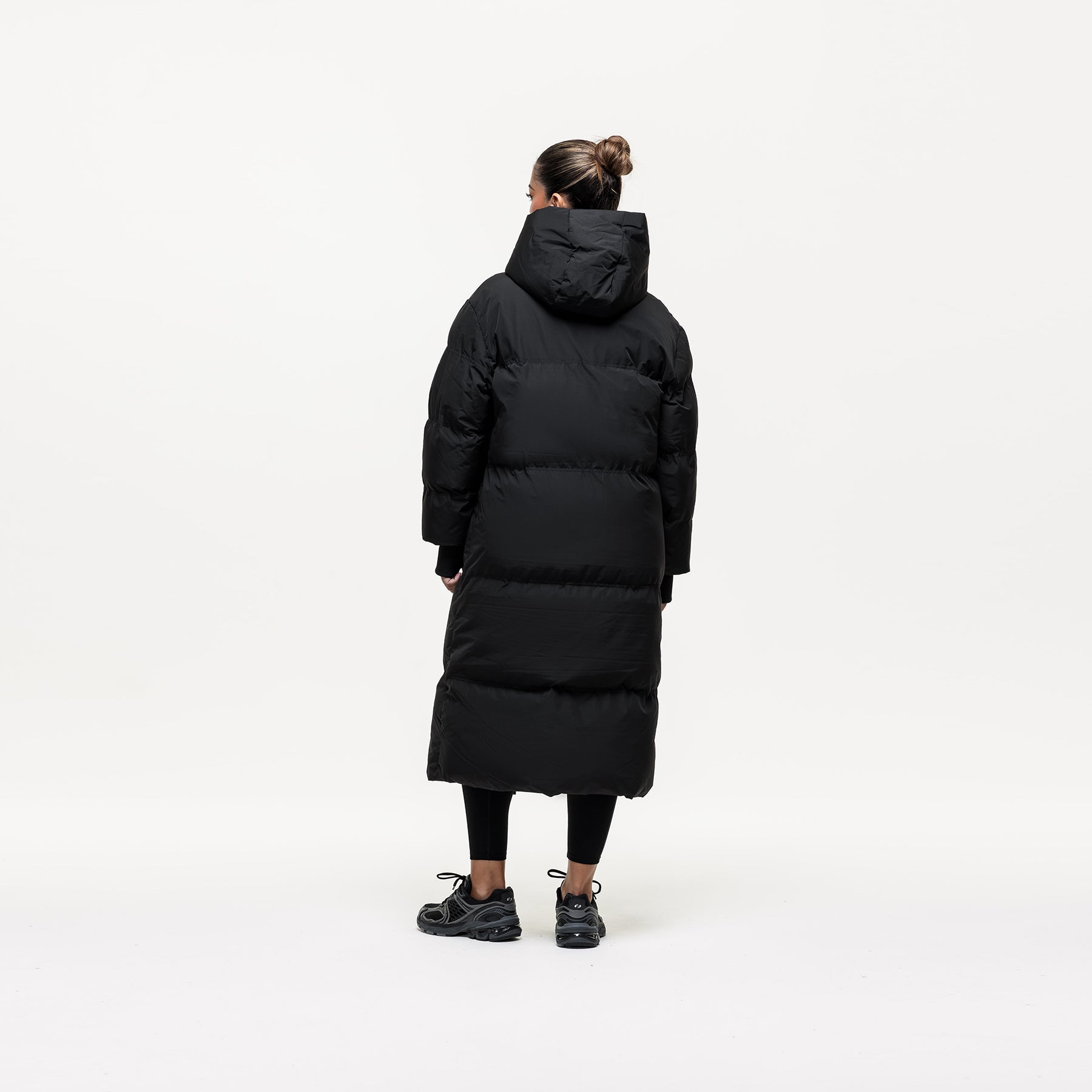 Arctic Black Technical Maxi Puffer Jacket