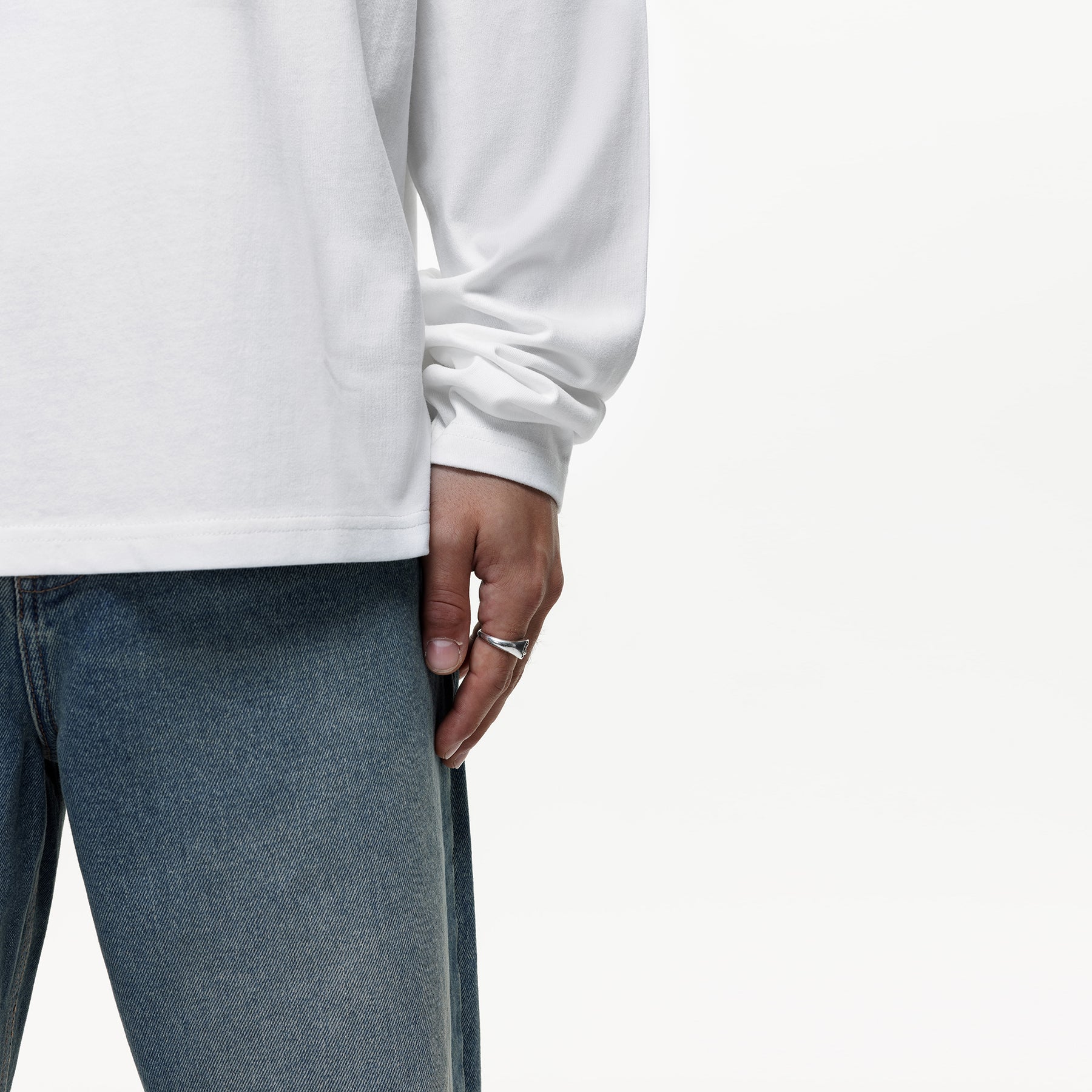 Vintage Off White Long Sleeve T-shirt