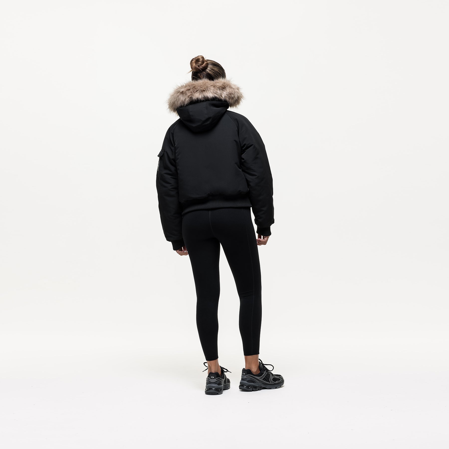 Fortitude Black Parka Bomber