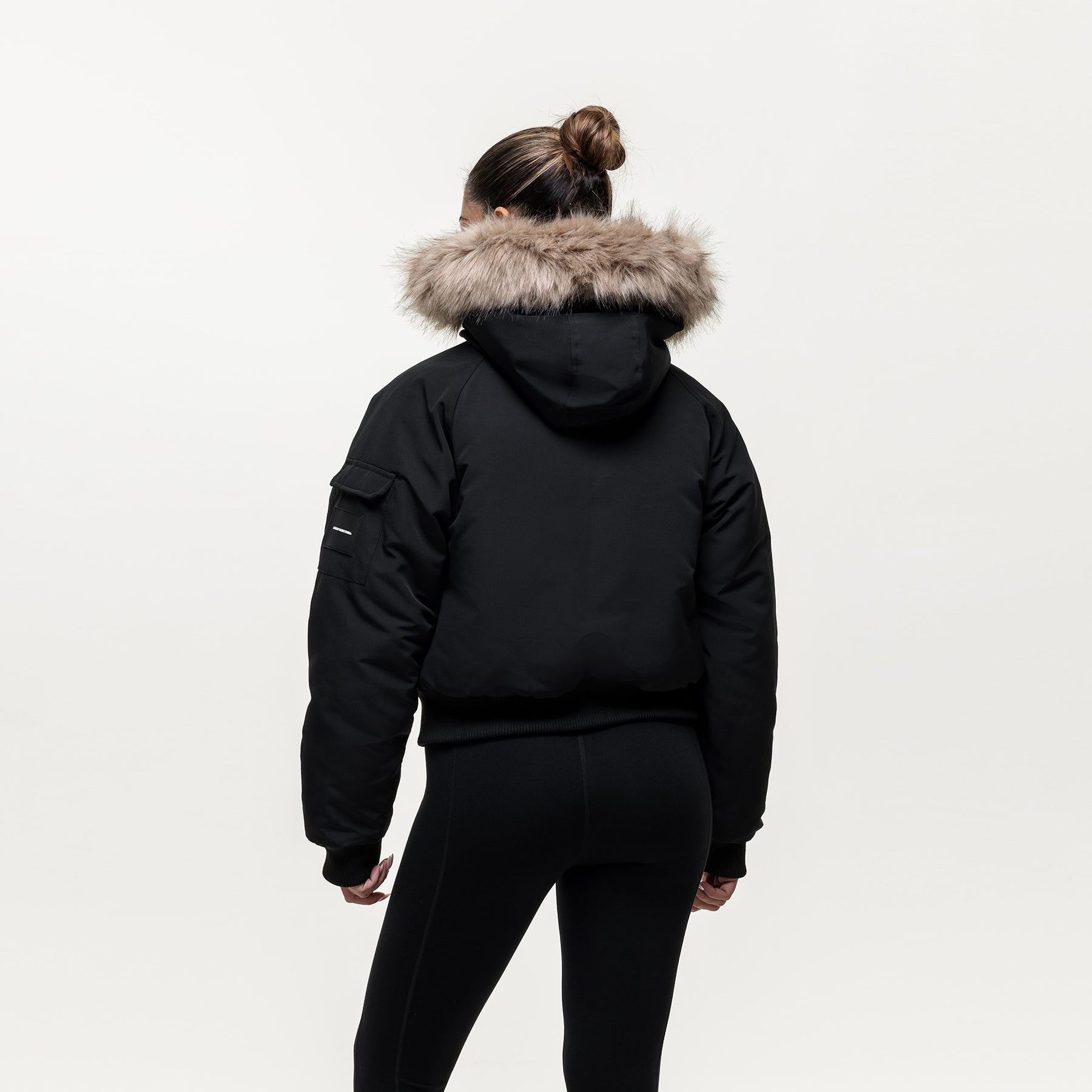 Fortitude Black Parka Bomber