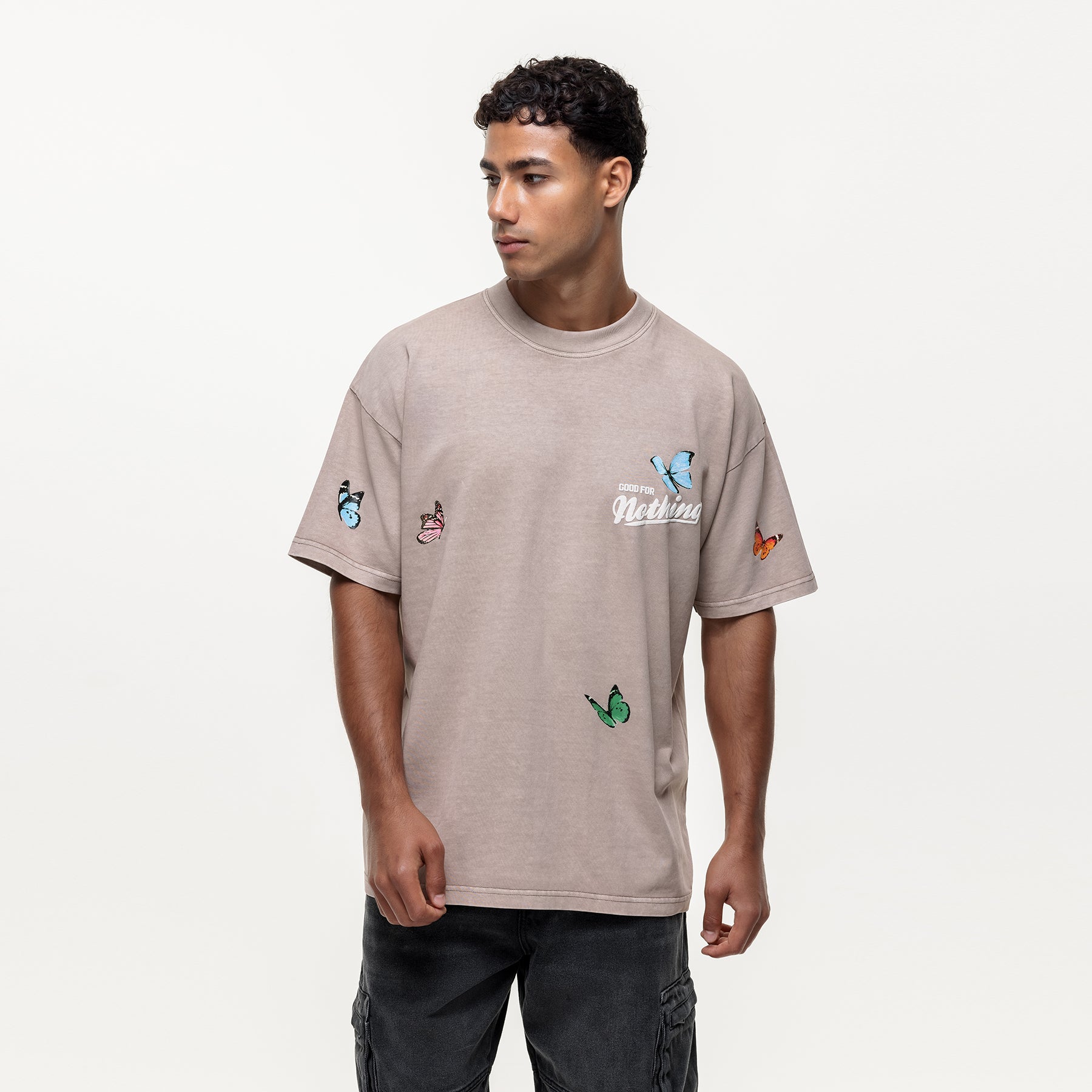 Flight Butterfly Washed Stone T-shirt