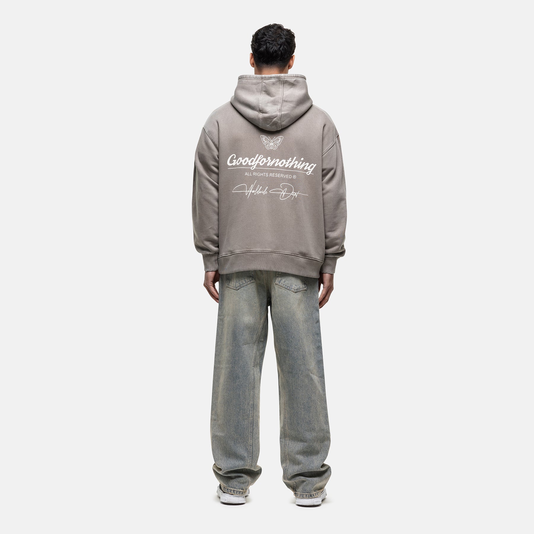 Cult Taupe Washed Hoodie