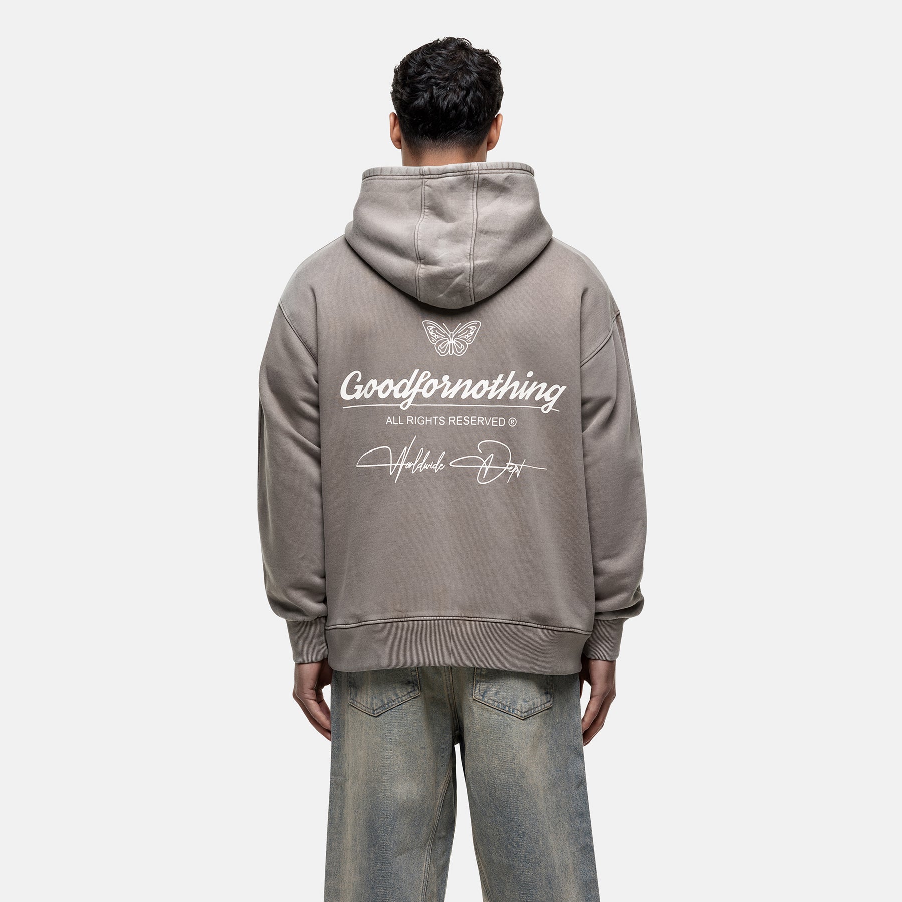 Cult Taupe Washed Hoodie