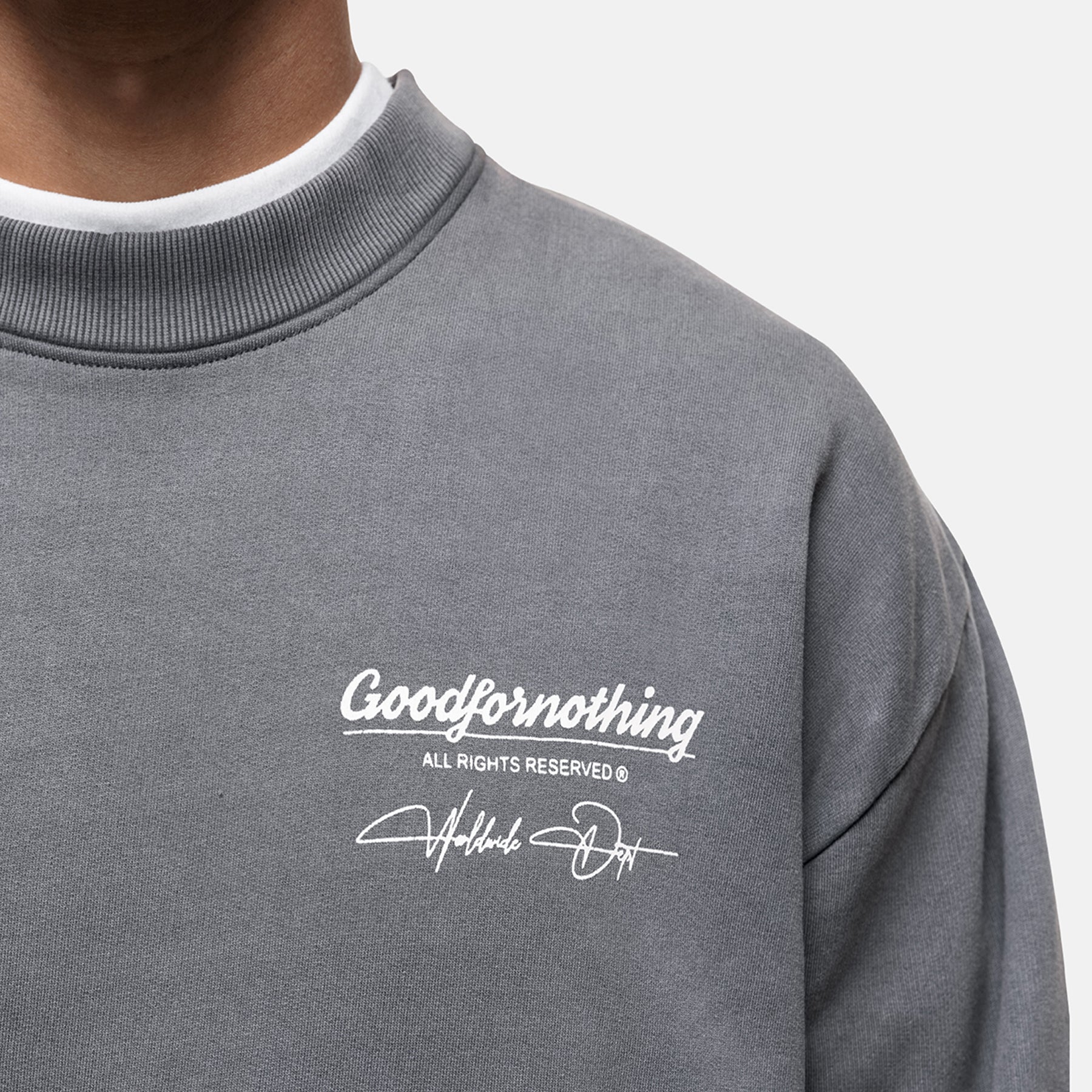 Cult Grey Washed Sweatshirt