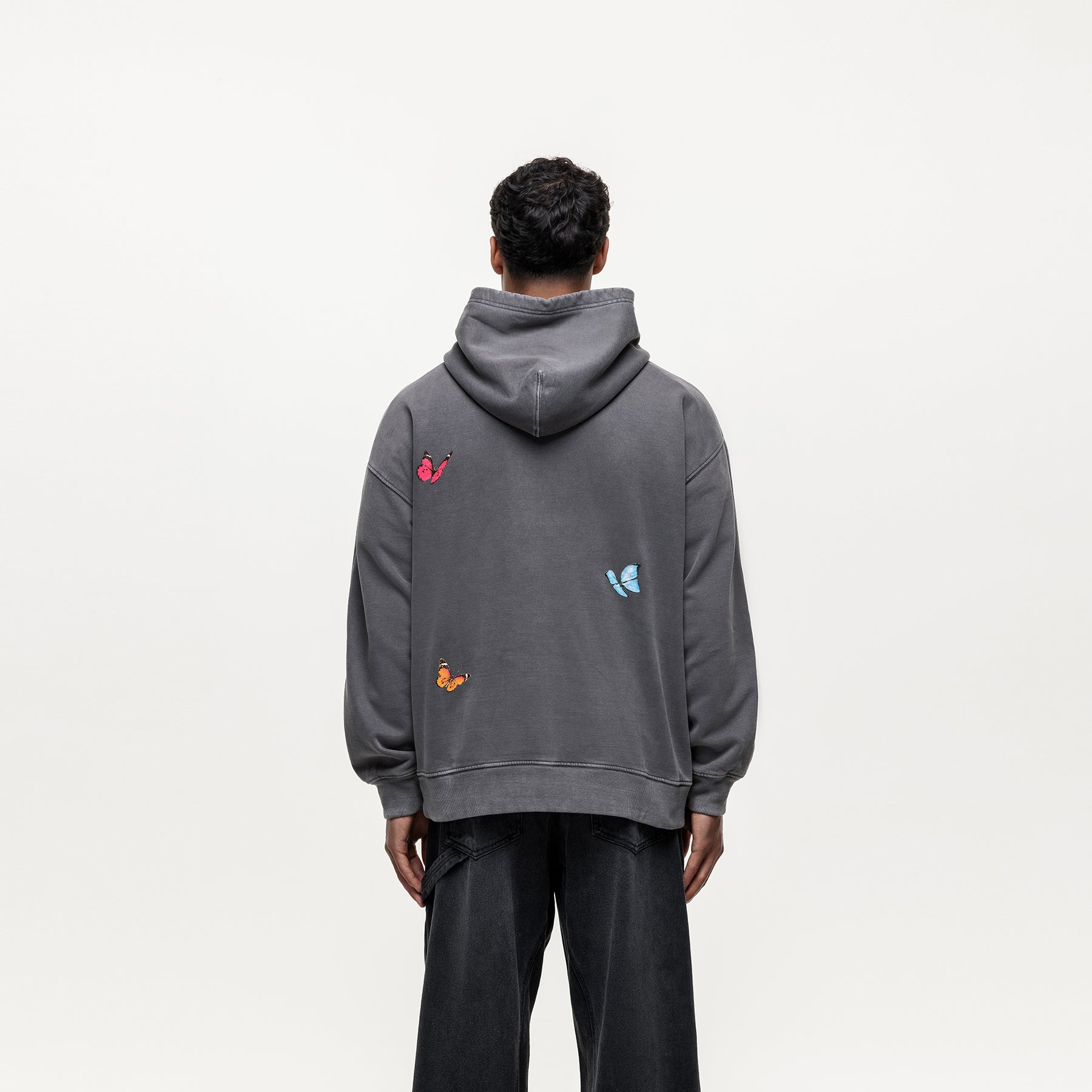 Flight Washed Grey Hoodie