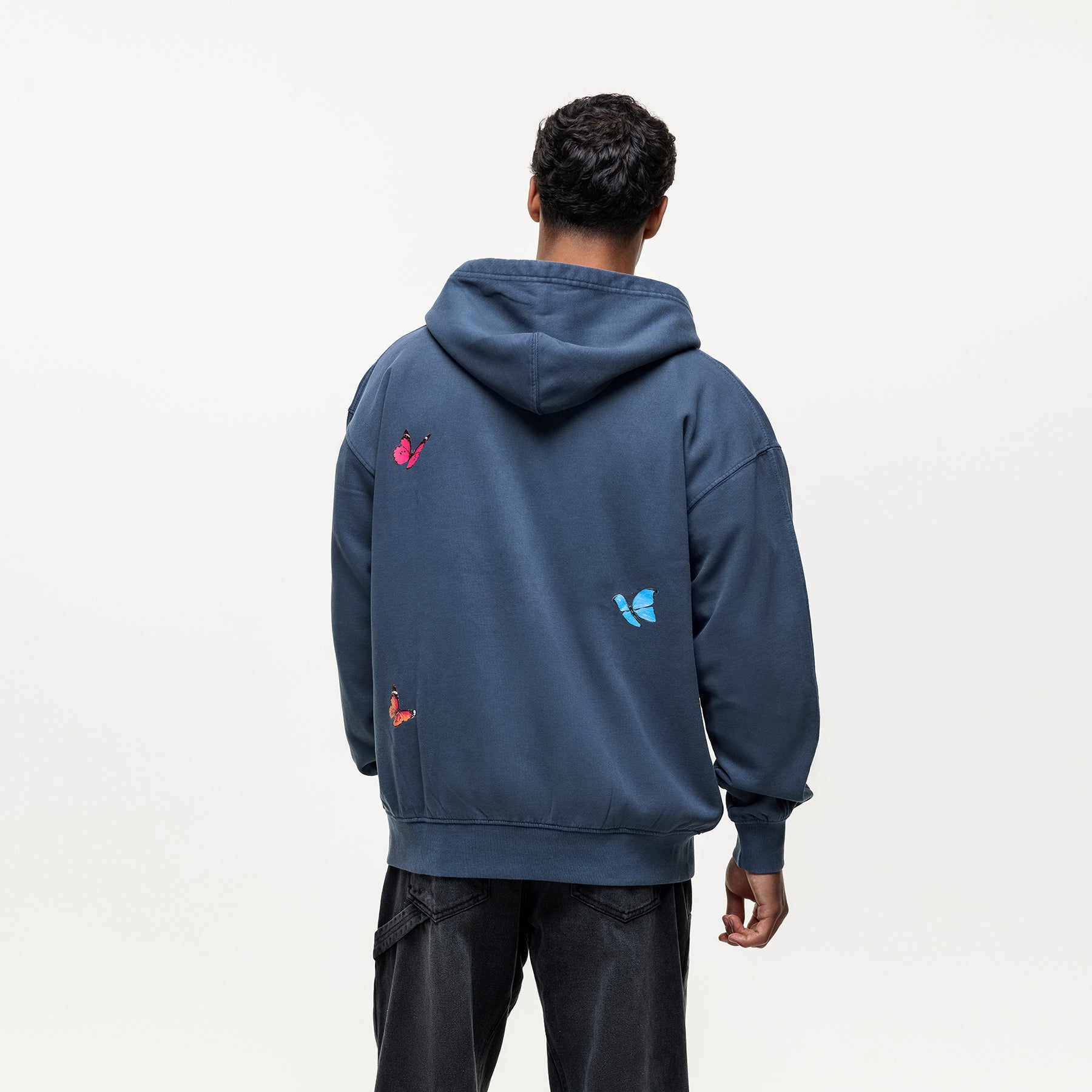 Flight Washed Navy Zip Hoodie