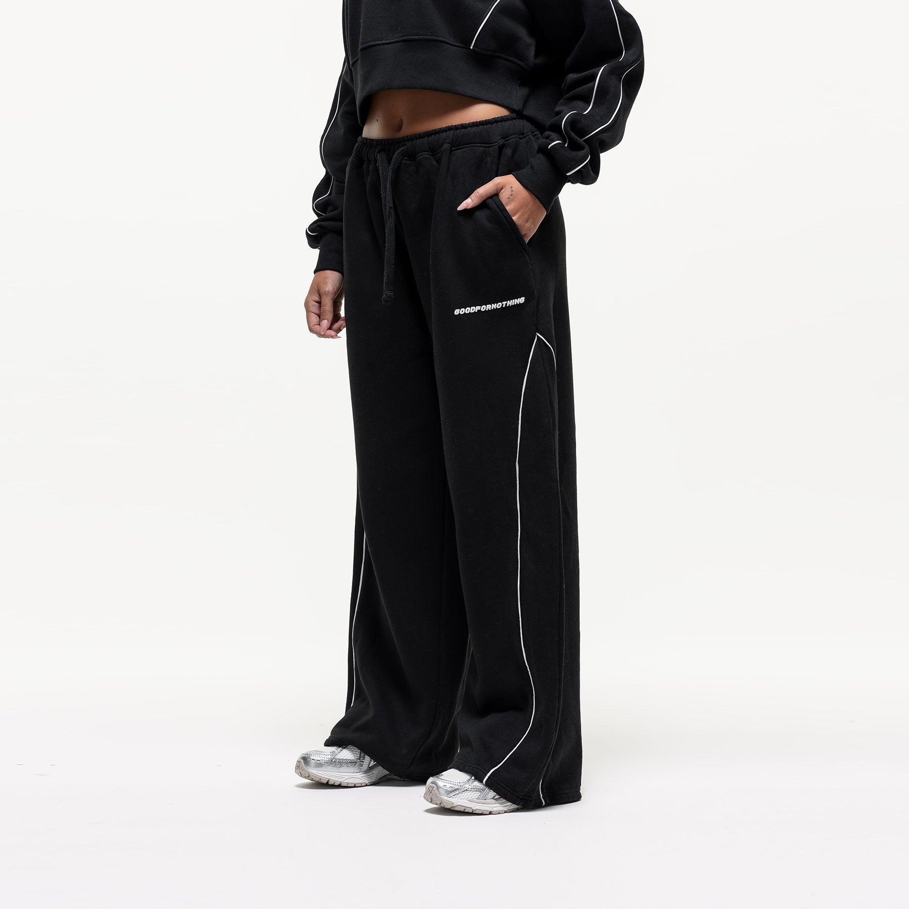 Outline Black Sweatpants