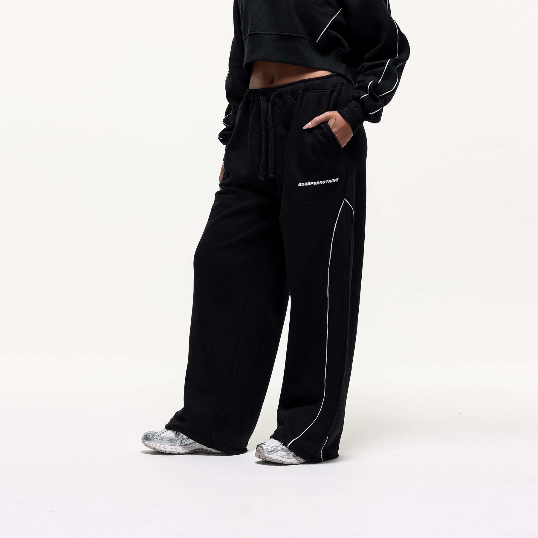 Outline Black Sweatpants