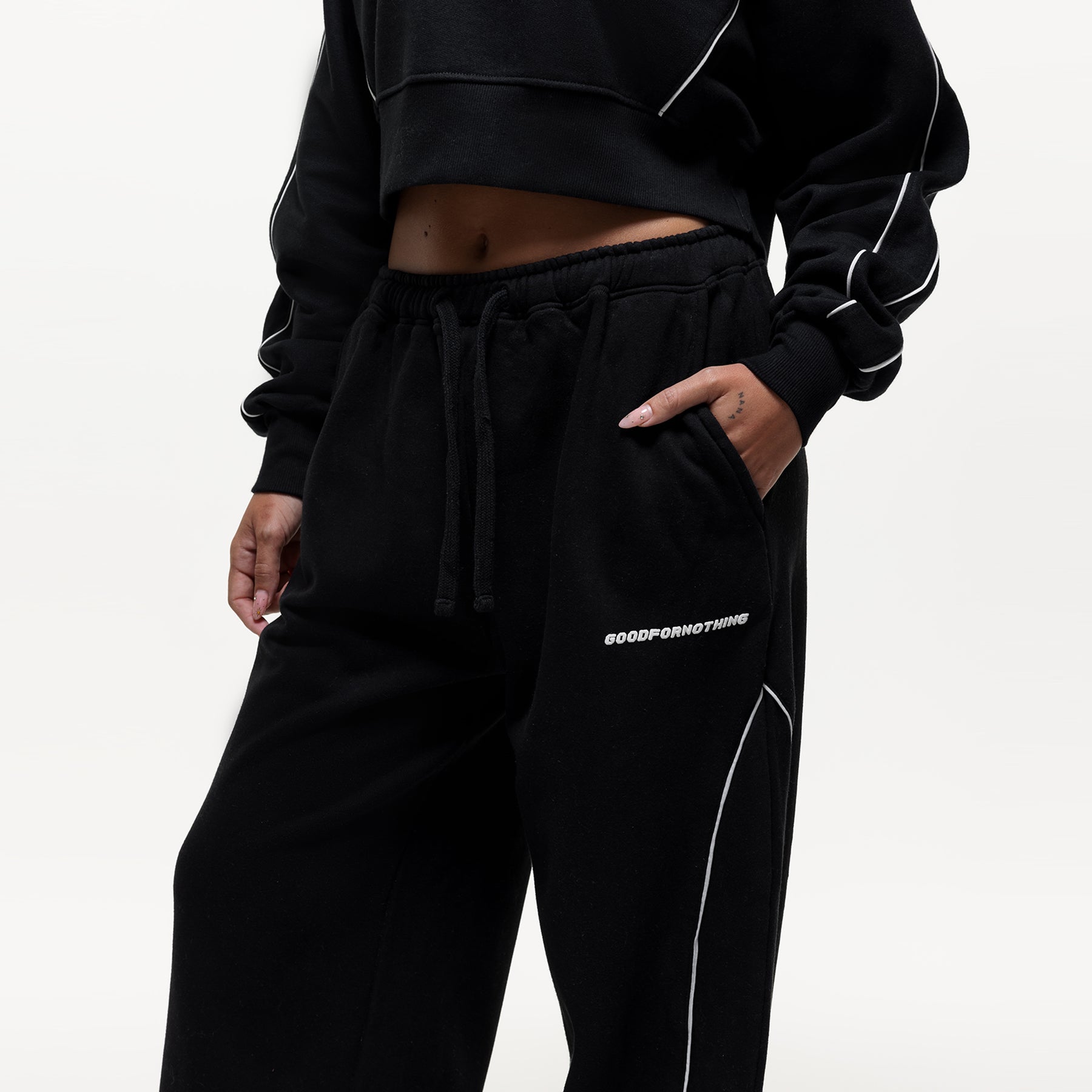 Outline Black Sweatpants