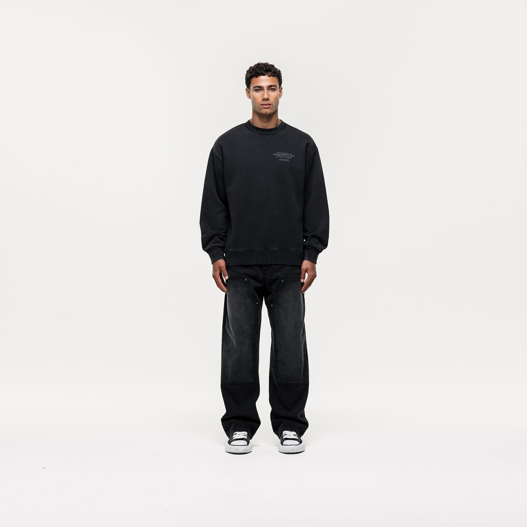 Atelier Black Washed Sweatshirt