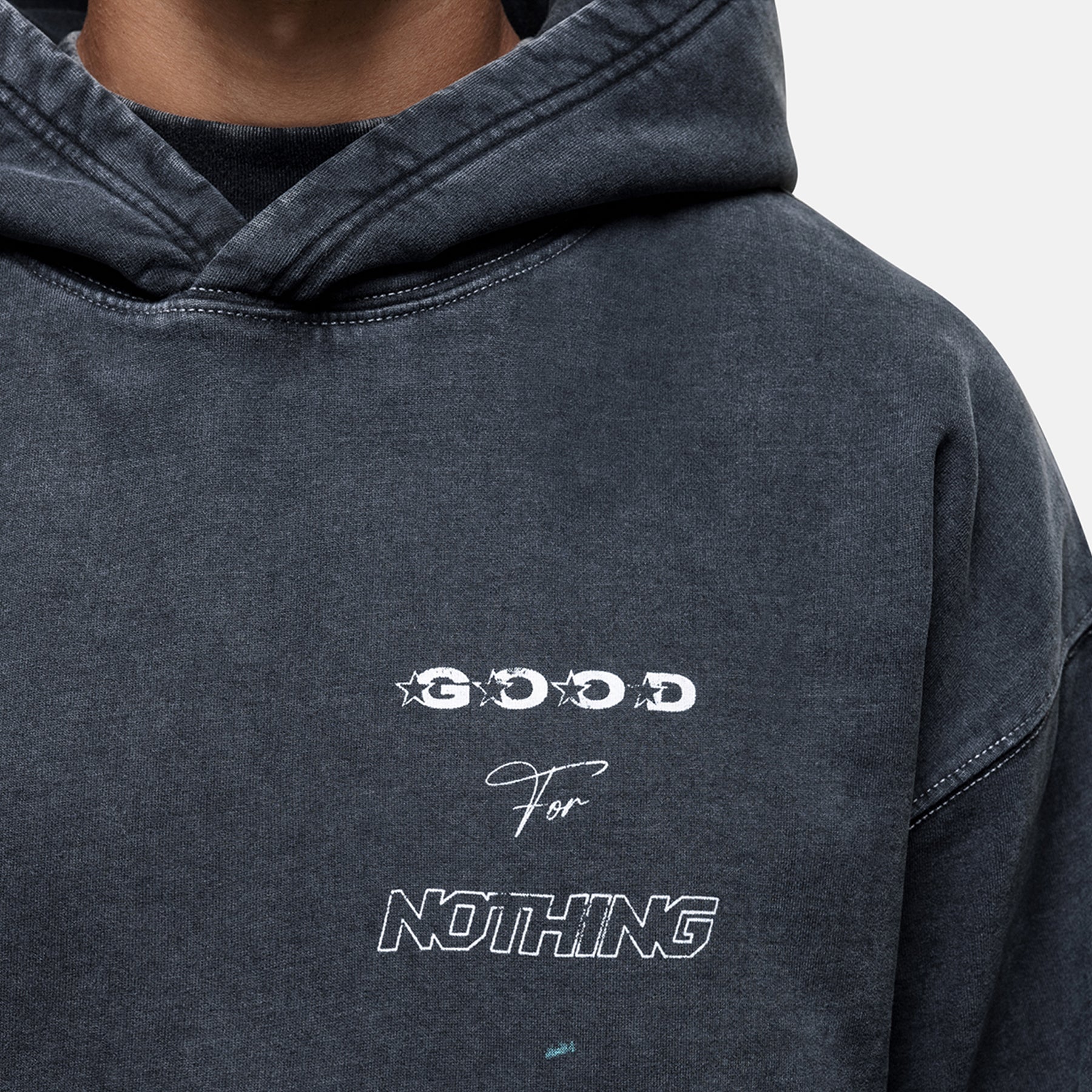 Nevada Washed Black Hoodie