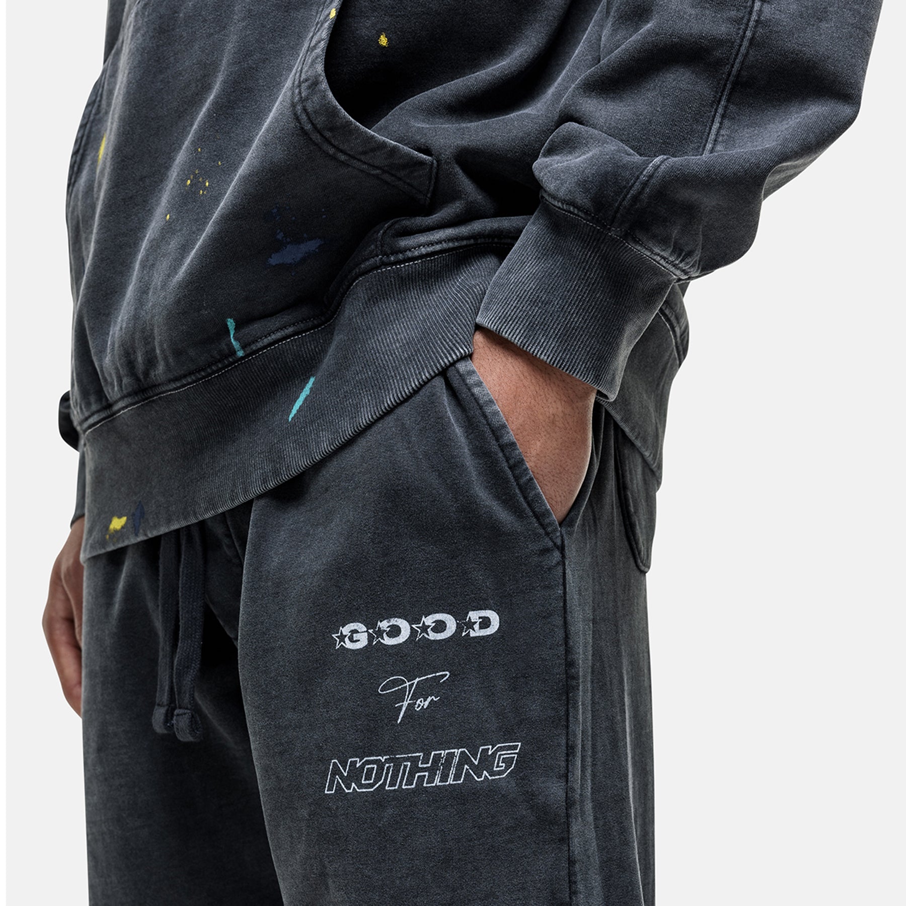 Nevada Washed Black Sweatpants