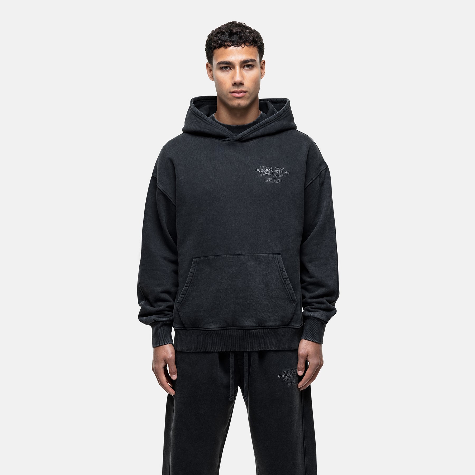 Atelier Washed Black Hoodie