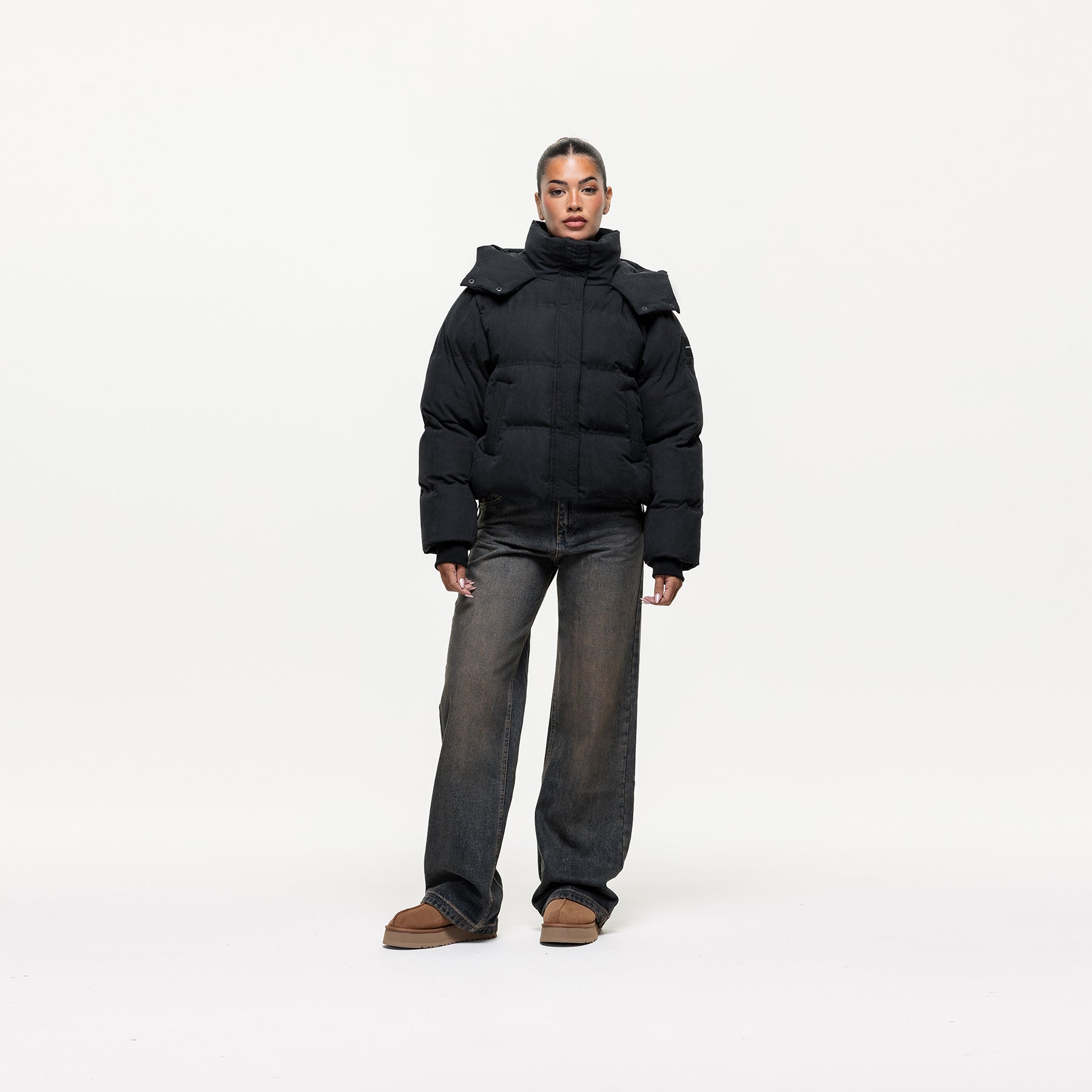 Adapt Black Puffer Coat