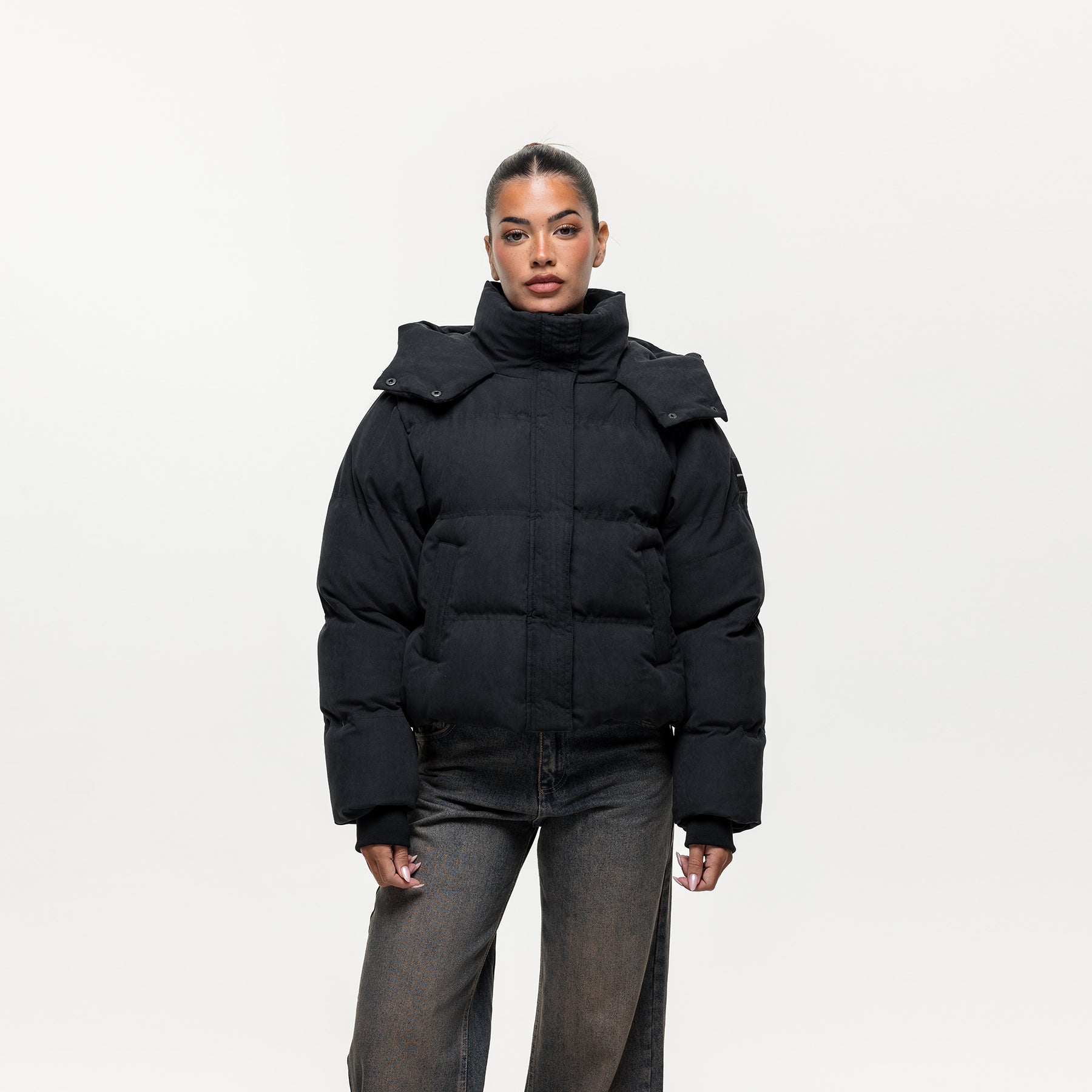 Adapt Black Puffer Coat