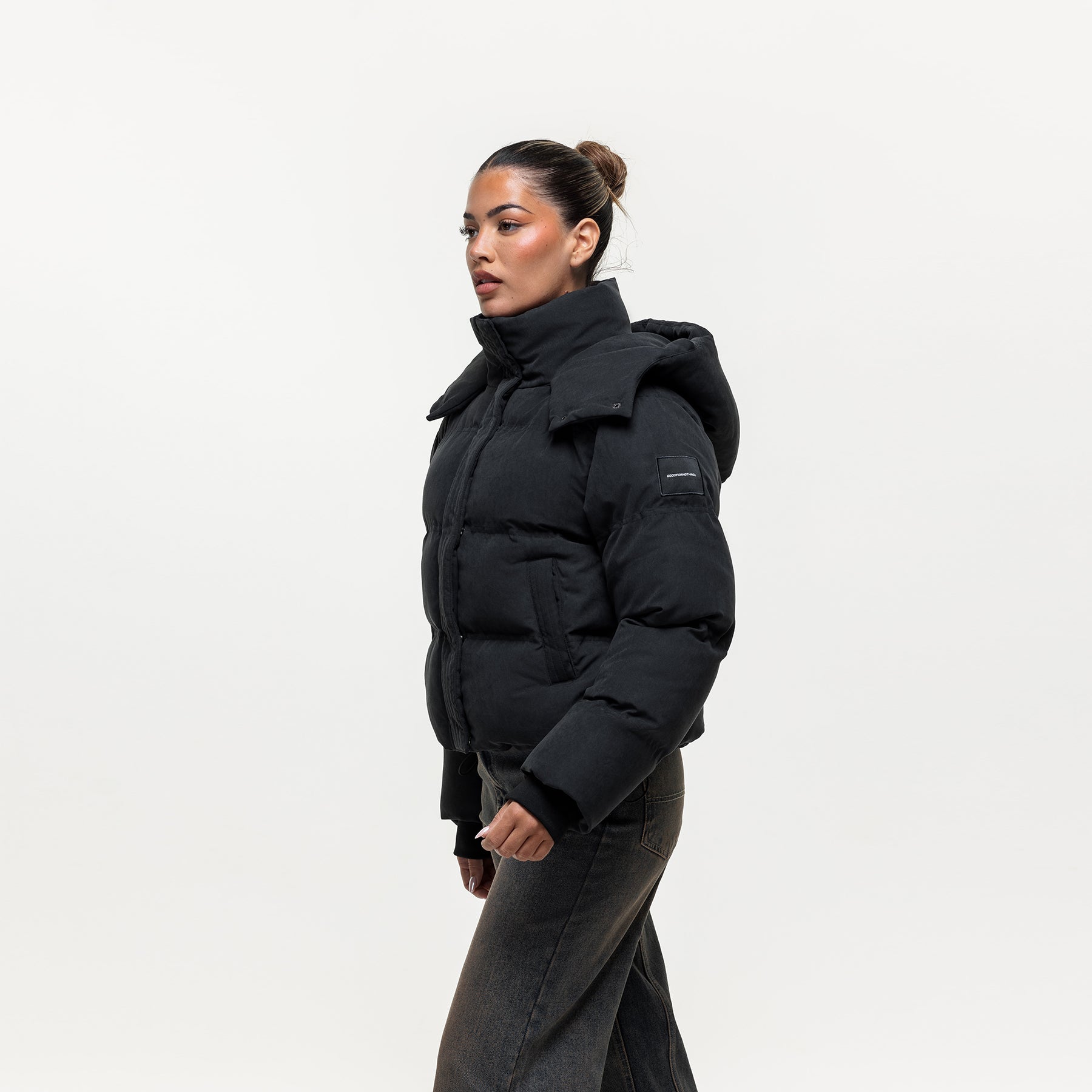 Adapt Black Puffer Coat