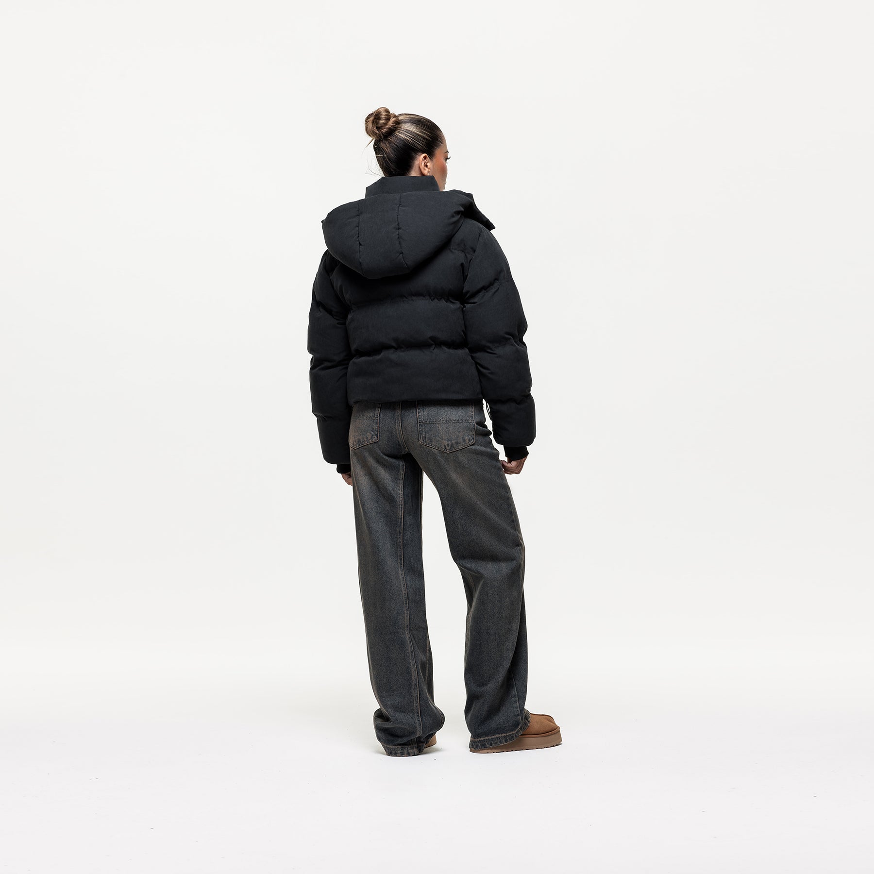 Adapt Black Puffer Coat