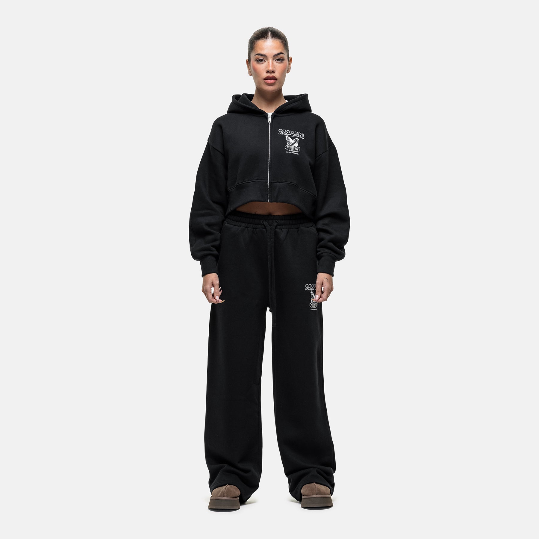 Atelier Butterfly Black Sweatpants