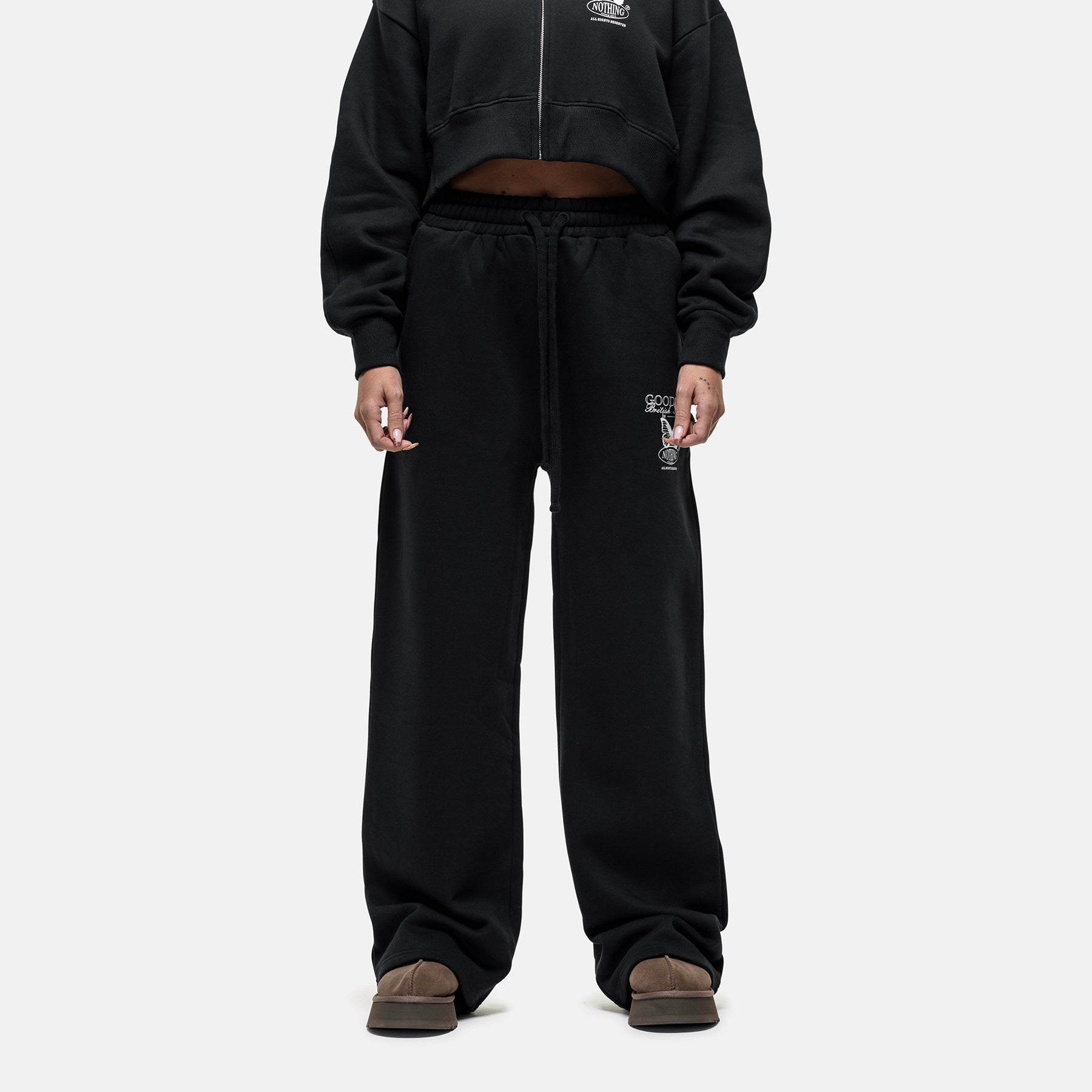 Atelier Butterfly Black Sweatpants