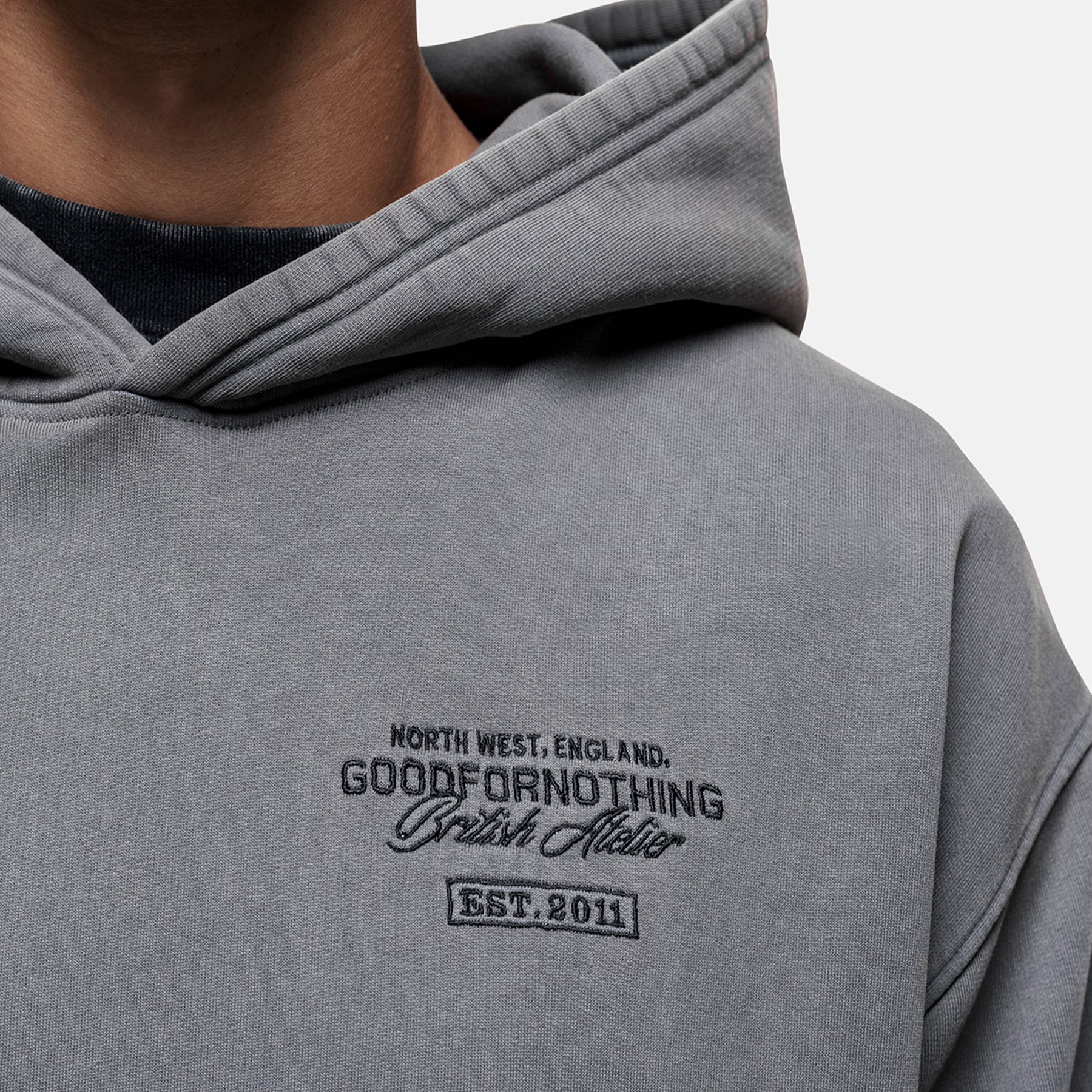 Atelier Washed Grey Hoodie