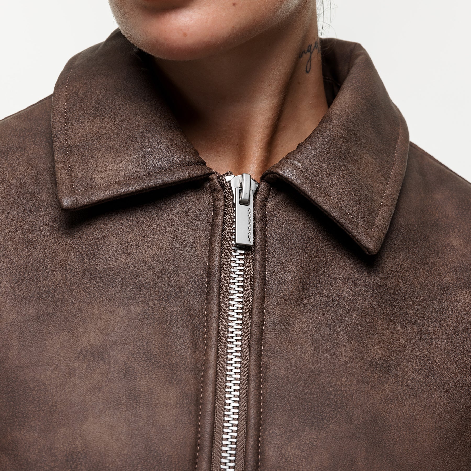 Vintage Brown Leather Coach Jacket