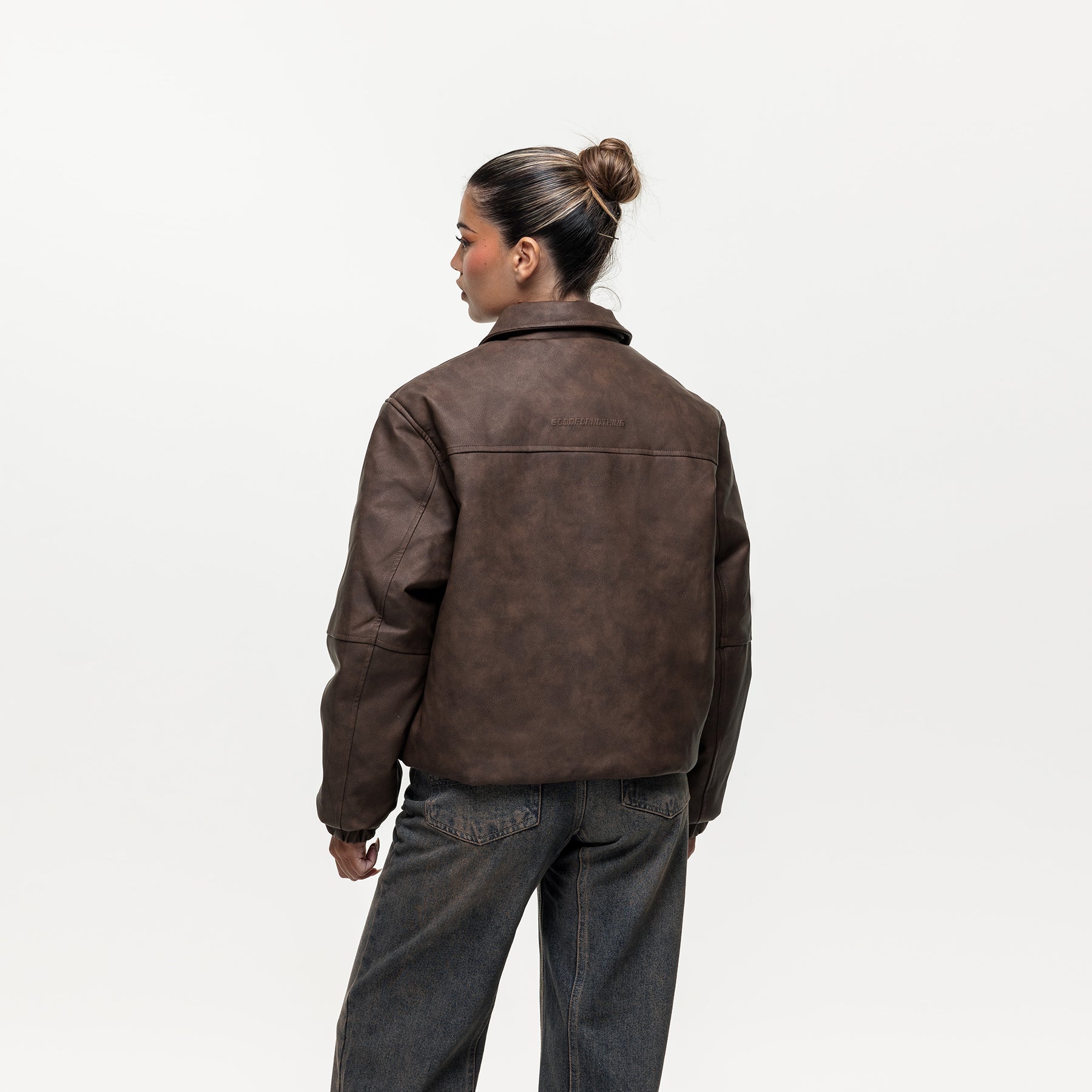 Vintage Brown Leather Coach Jacket