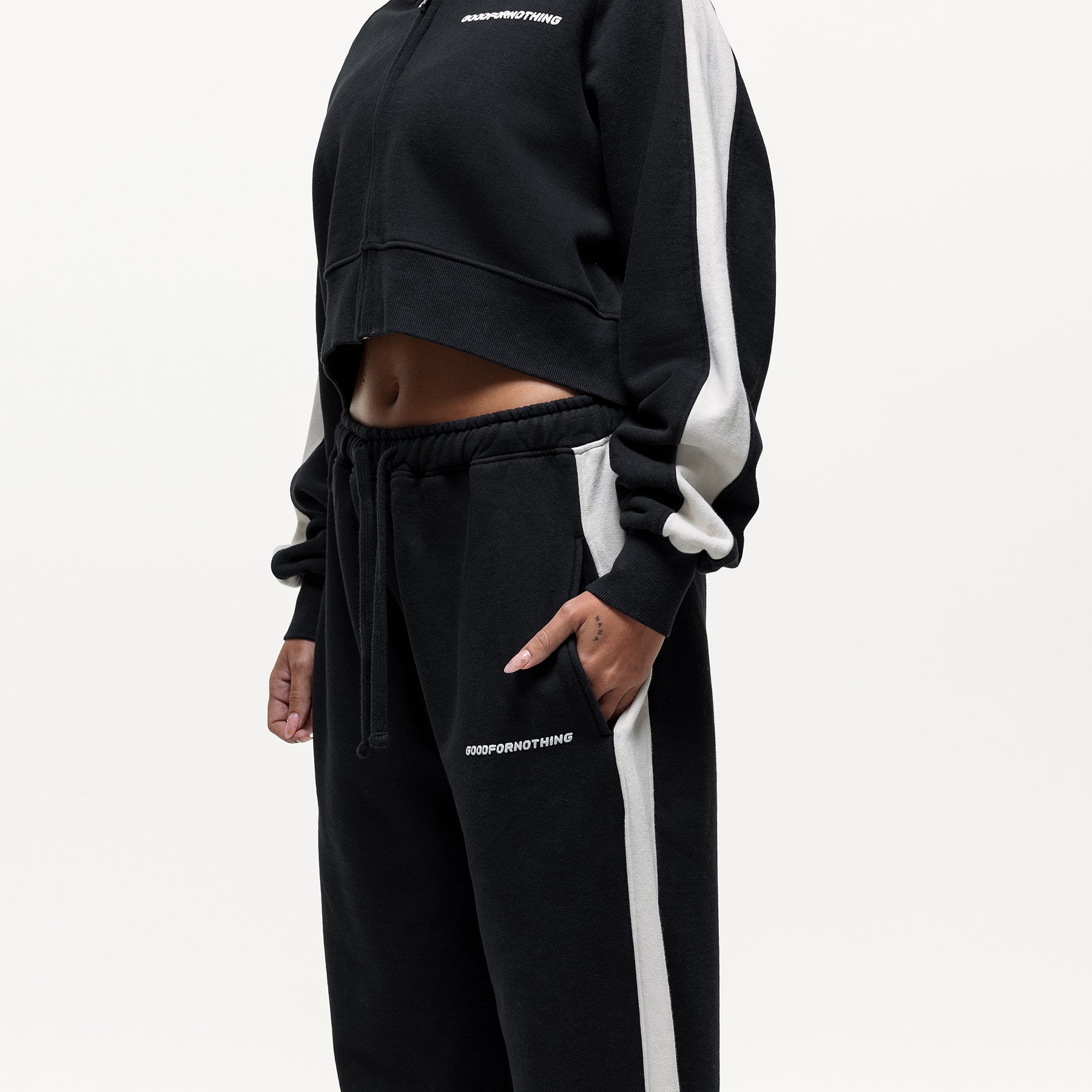 Vintage Track Black Sweatpant