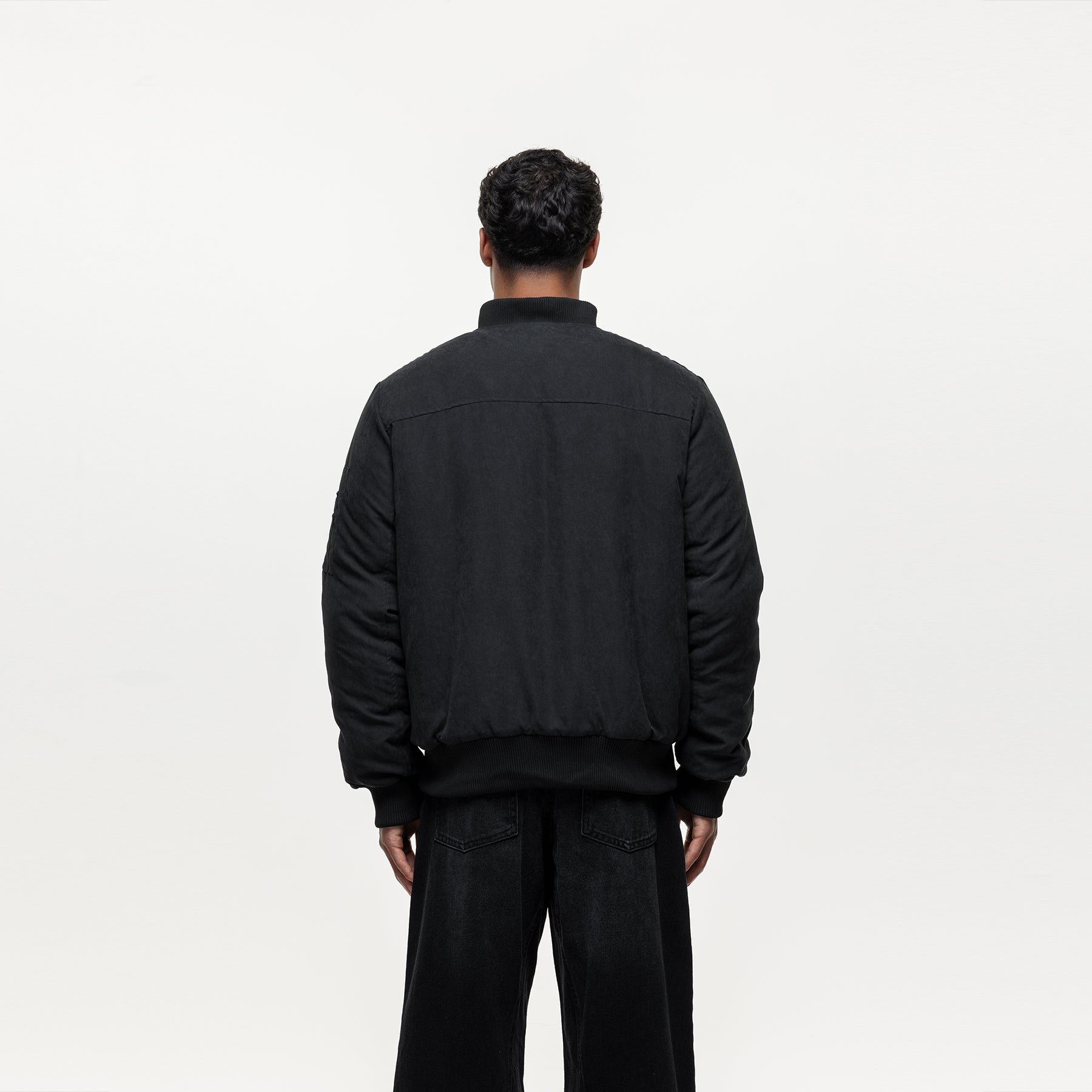 Track Black Bomber Jacket