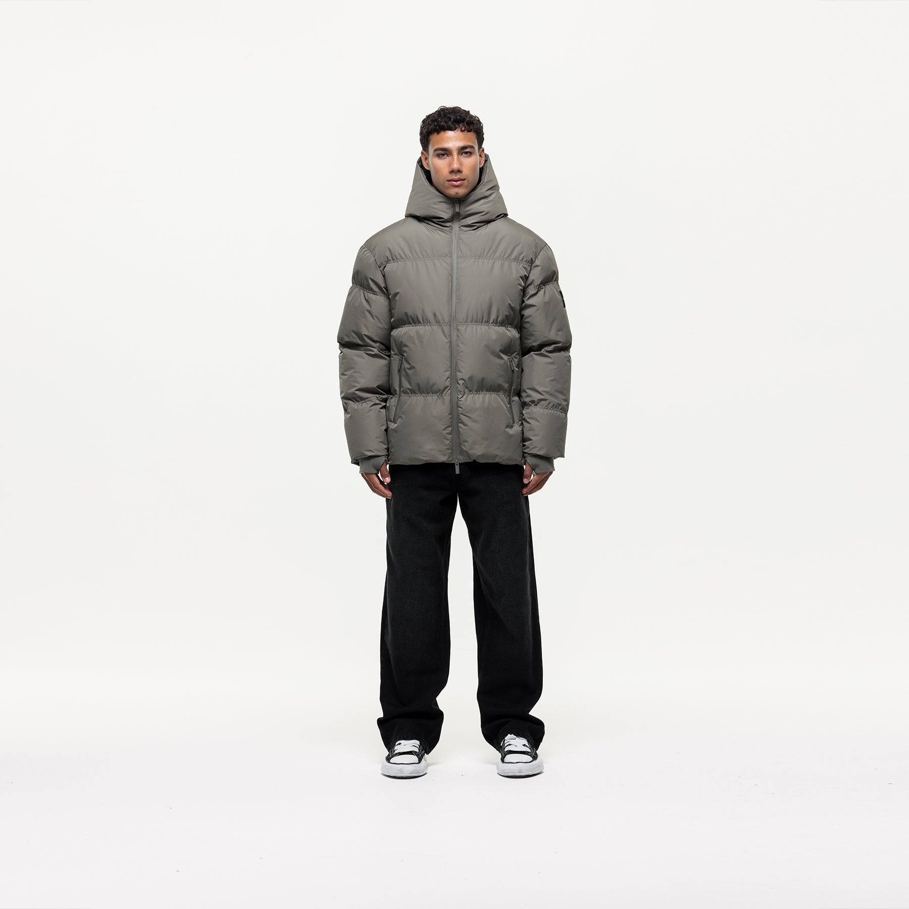 Arctic Olive Puffer Jacket