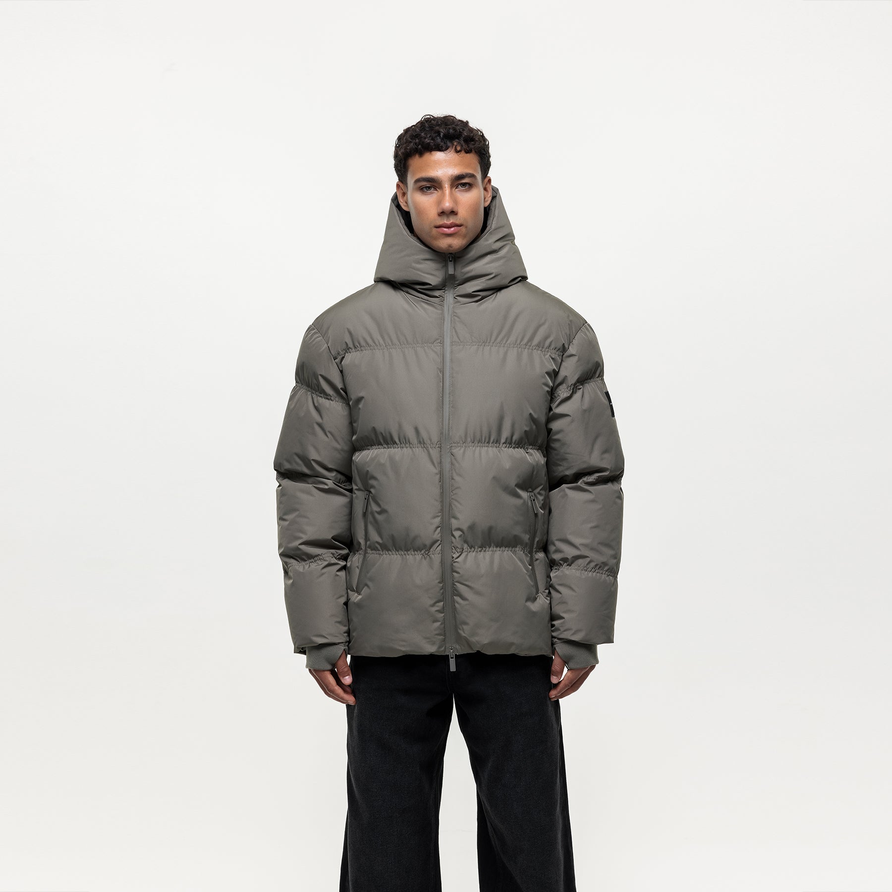 Arctic Olive Puffer Jacket