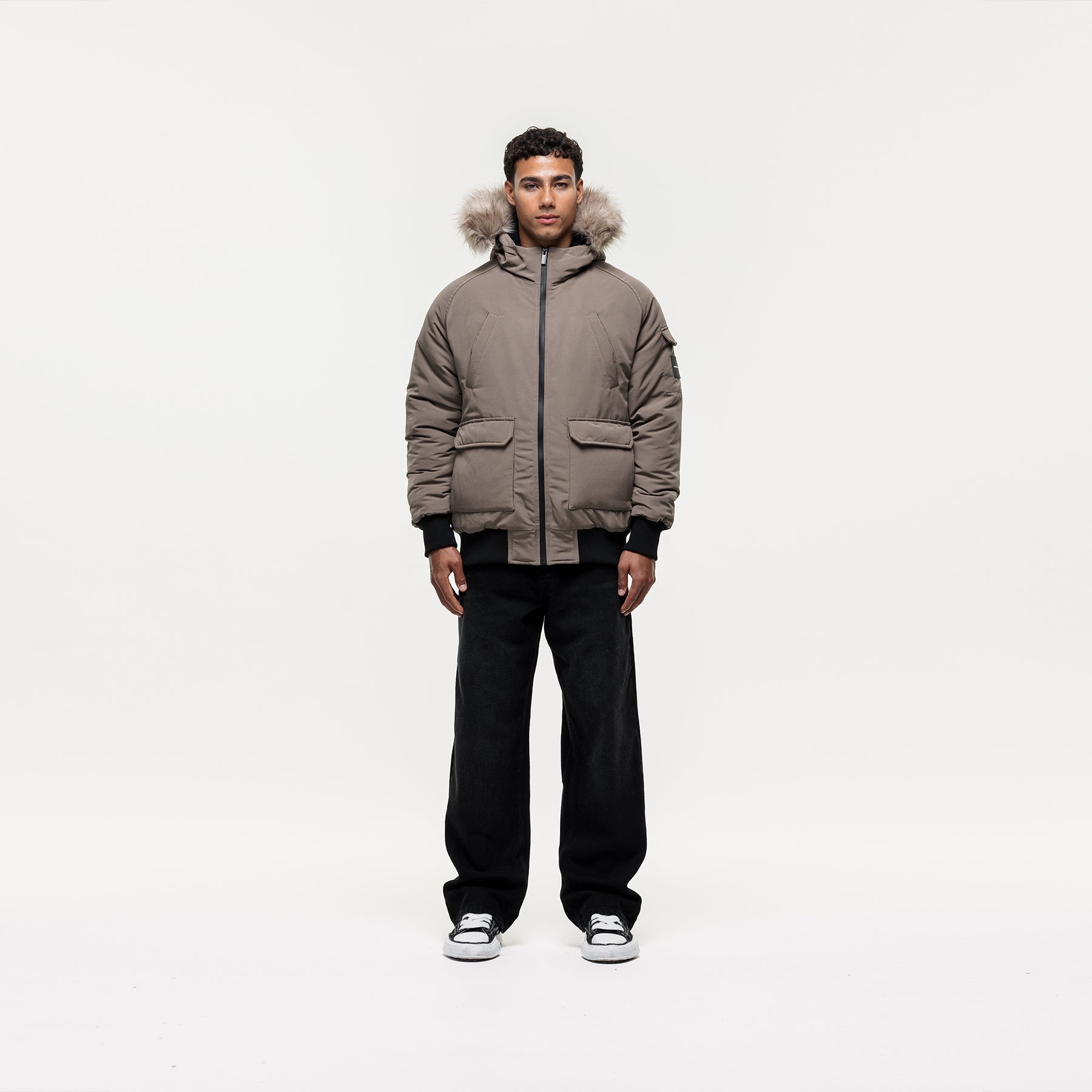 Fortitude Taupe Parka Bomber