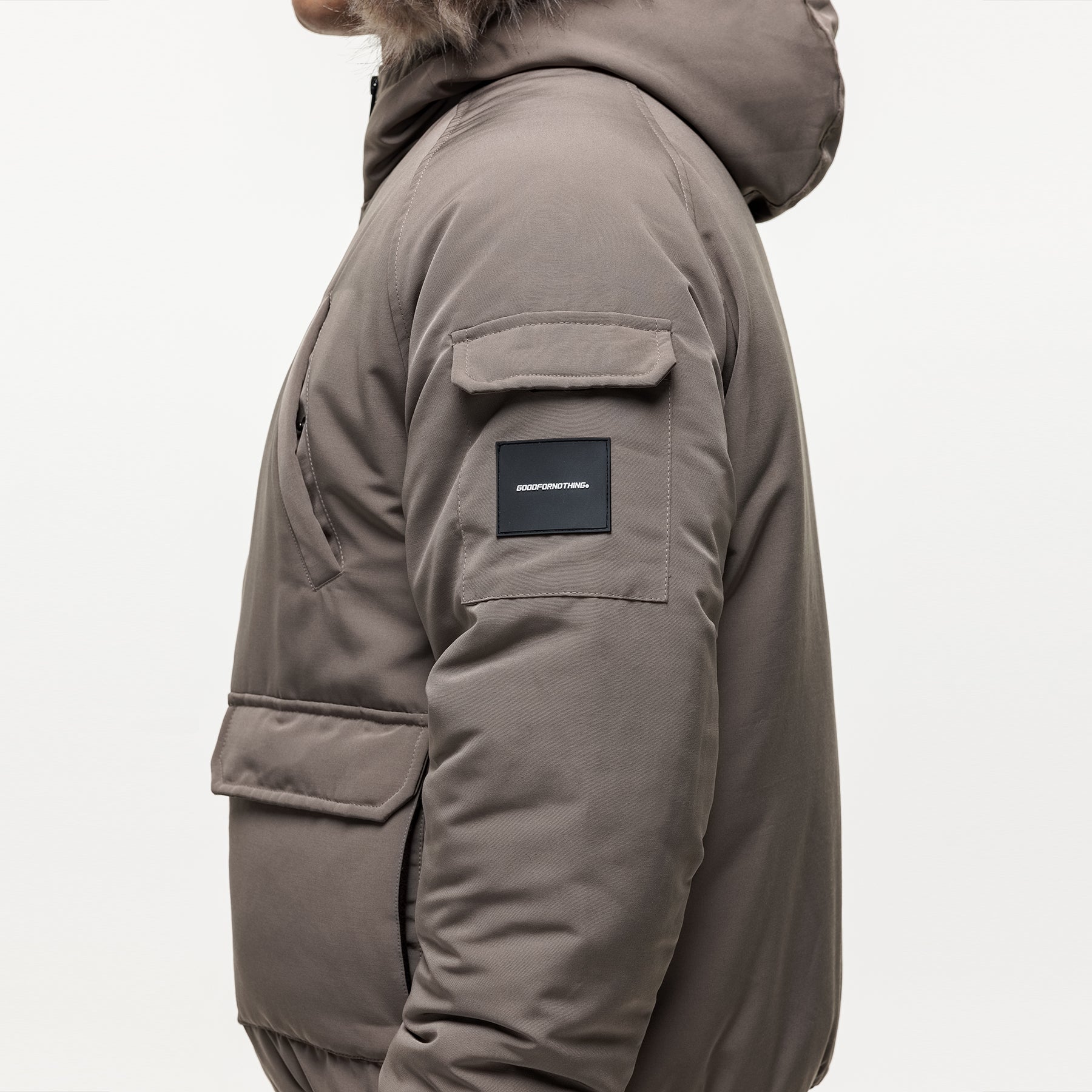 Fortitude Taupe Parka Bomber