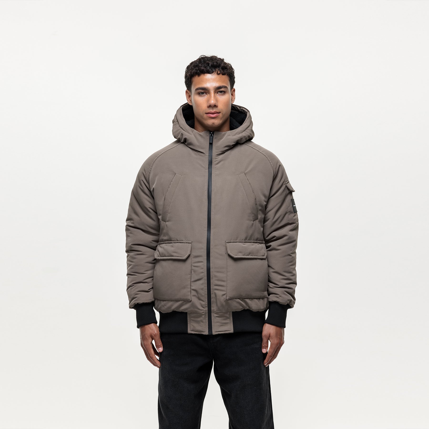 Fortitude Taupe Parka Bomber