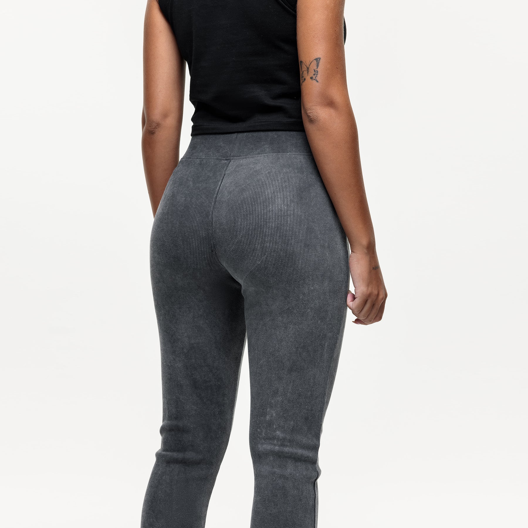 Contour Acid Wash Black Legging