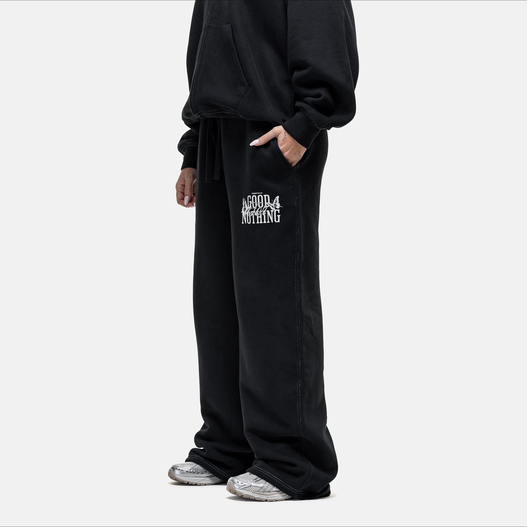 Dakota Butterfly Black Sweatpants