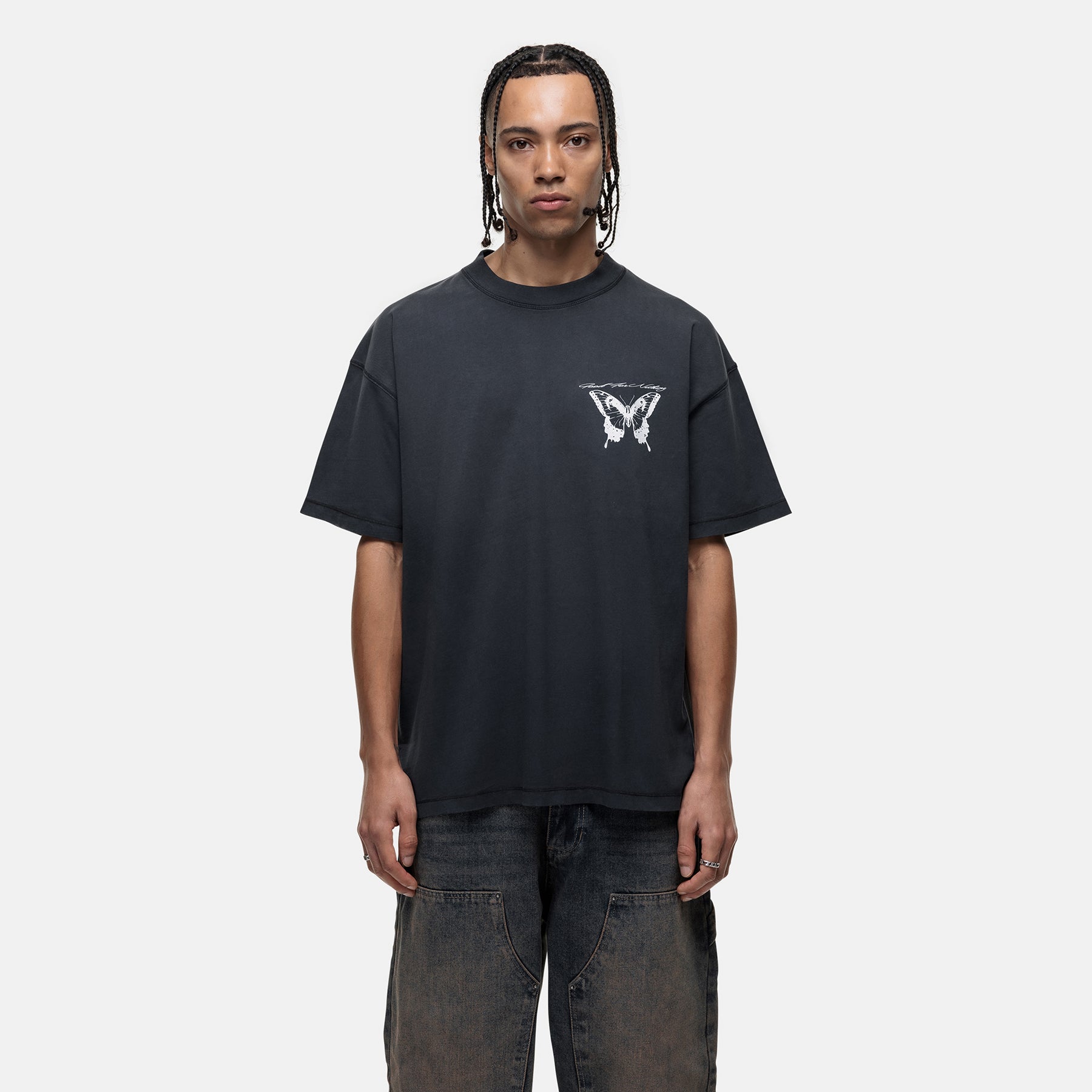 Fortune Washed Black T-shirt