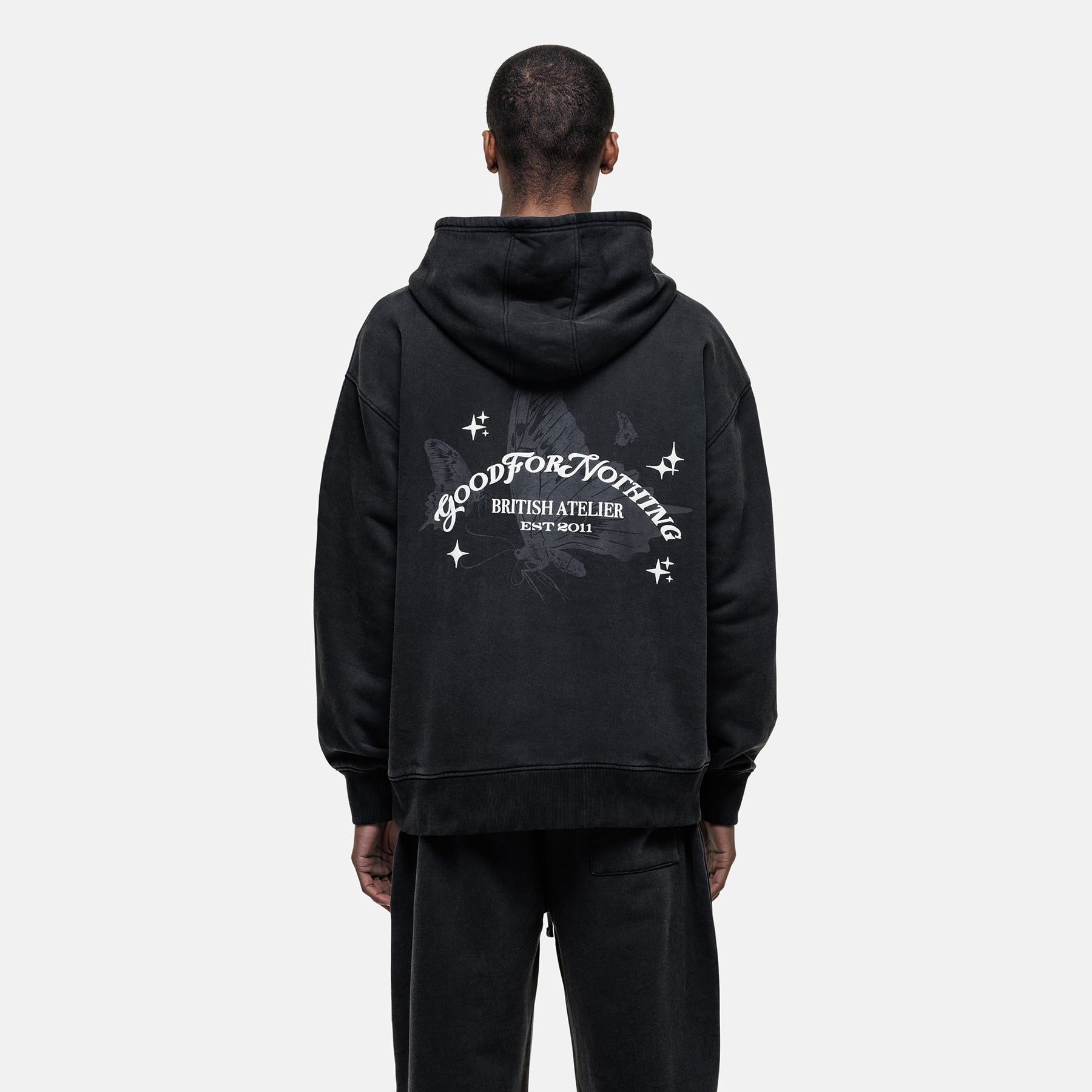 Liberty Washed Black Hoodie