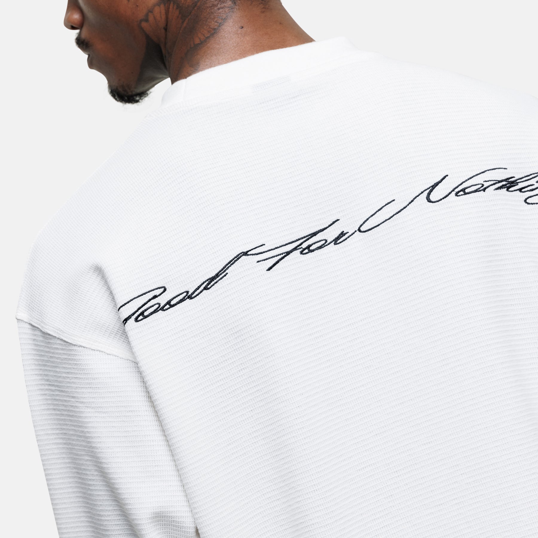 Scribble Longsleeve White T-shirt