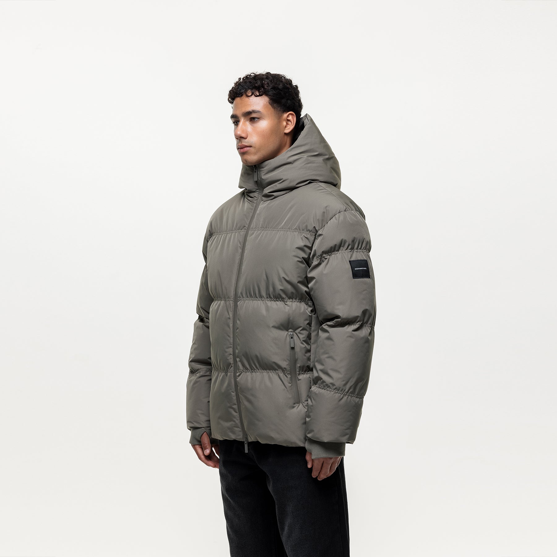 Arctic Olive Puffer Jacket