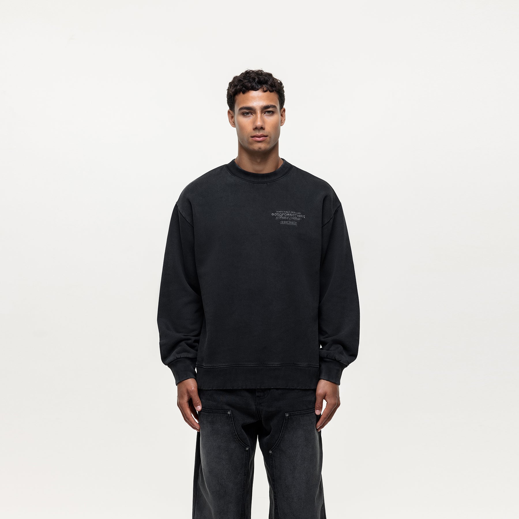 Atelier Black Washed Sweatshirt